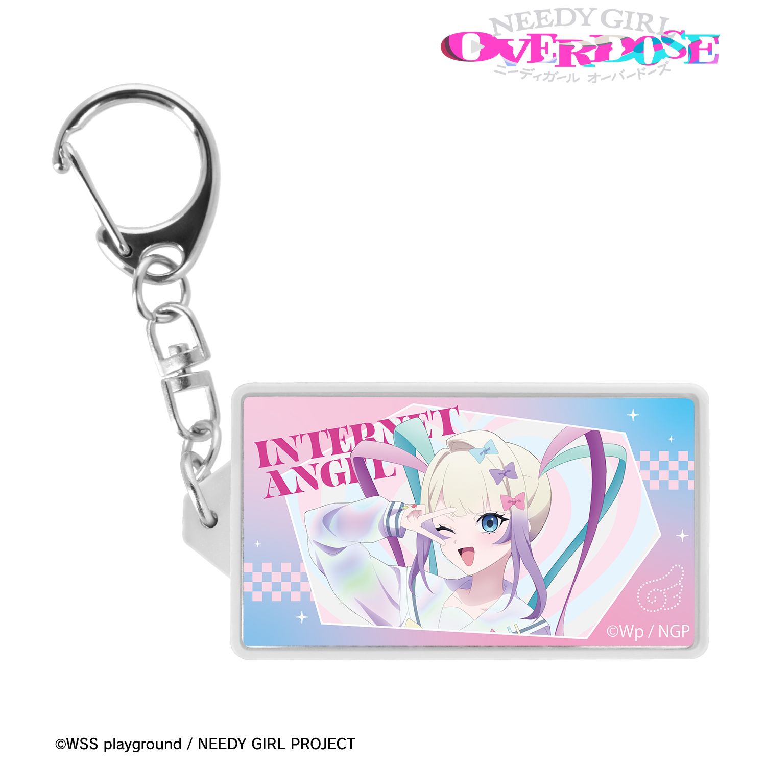 アニメ「NEEDY GIRL OVERDOSE」 超てんちゃん LEDレトロ看板風キーホルダー ver.B Image 2 | AniSmile