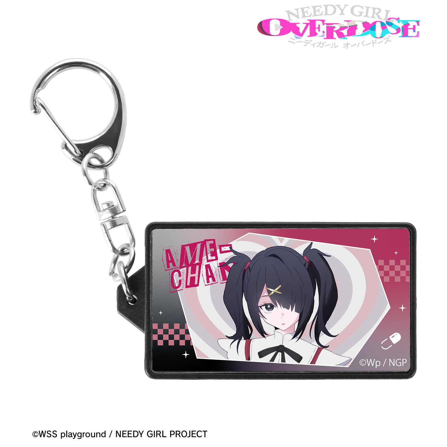 アニメ「NEEDY GIRL OVERDOSE」 あめちゃん LEDレトロ看板風キーホルダー 画像 2 | AniSmile