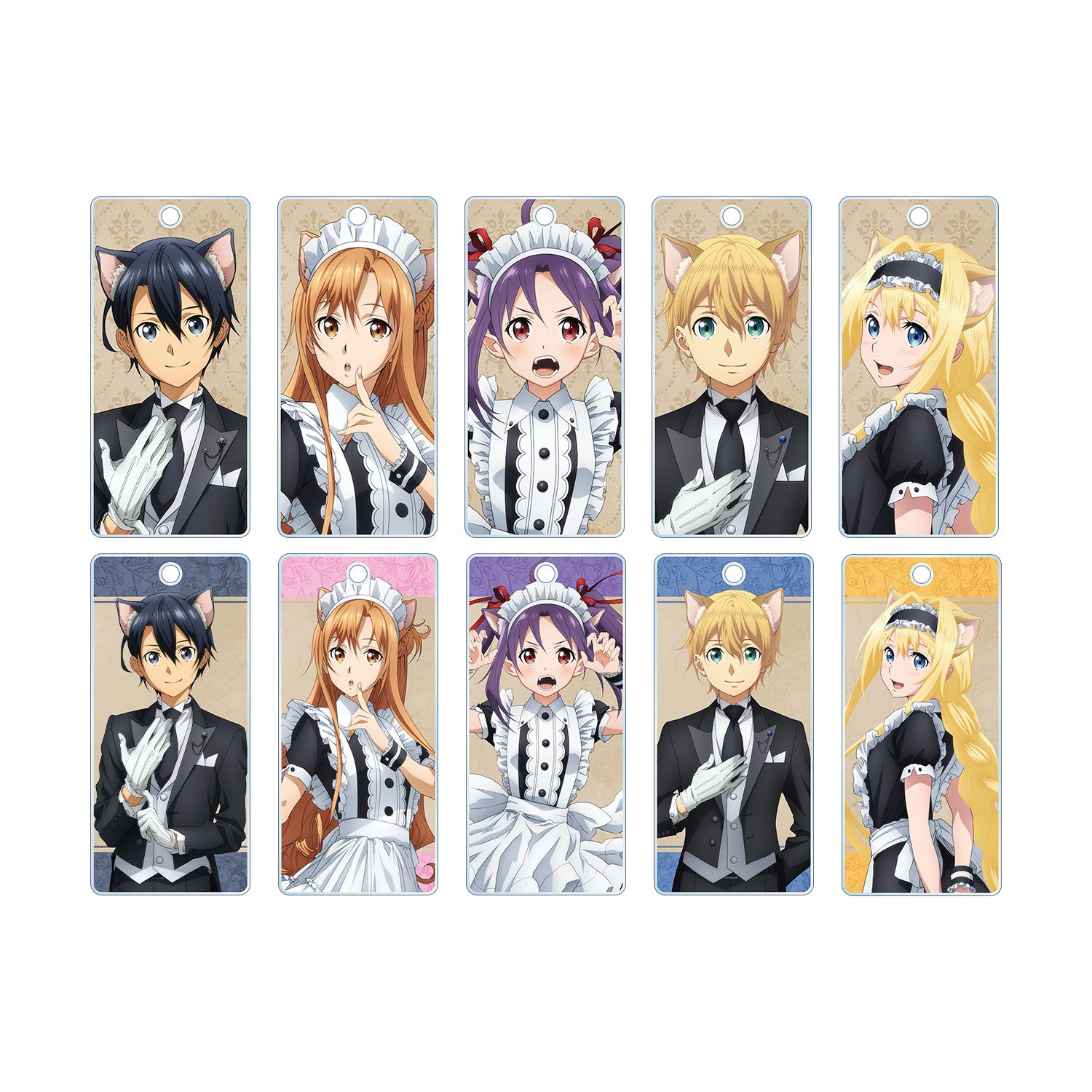 ソードアート・オンライン 描き下ろし 猫耳執事・メイドver. トレーディングアクリルキータグ(単位/単品) - AniSmile