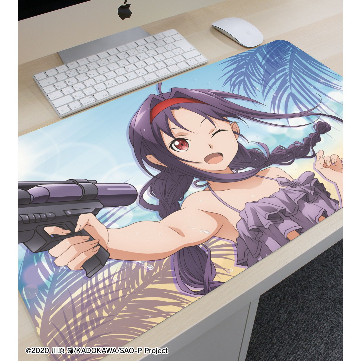 ソードアート・オンライン 描き下ろし ユウキ ウォーターガンバトルver. マルチデスクマット 画像 3 | AniSmile