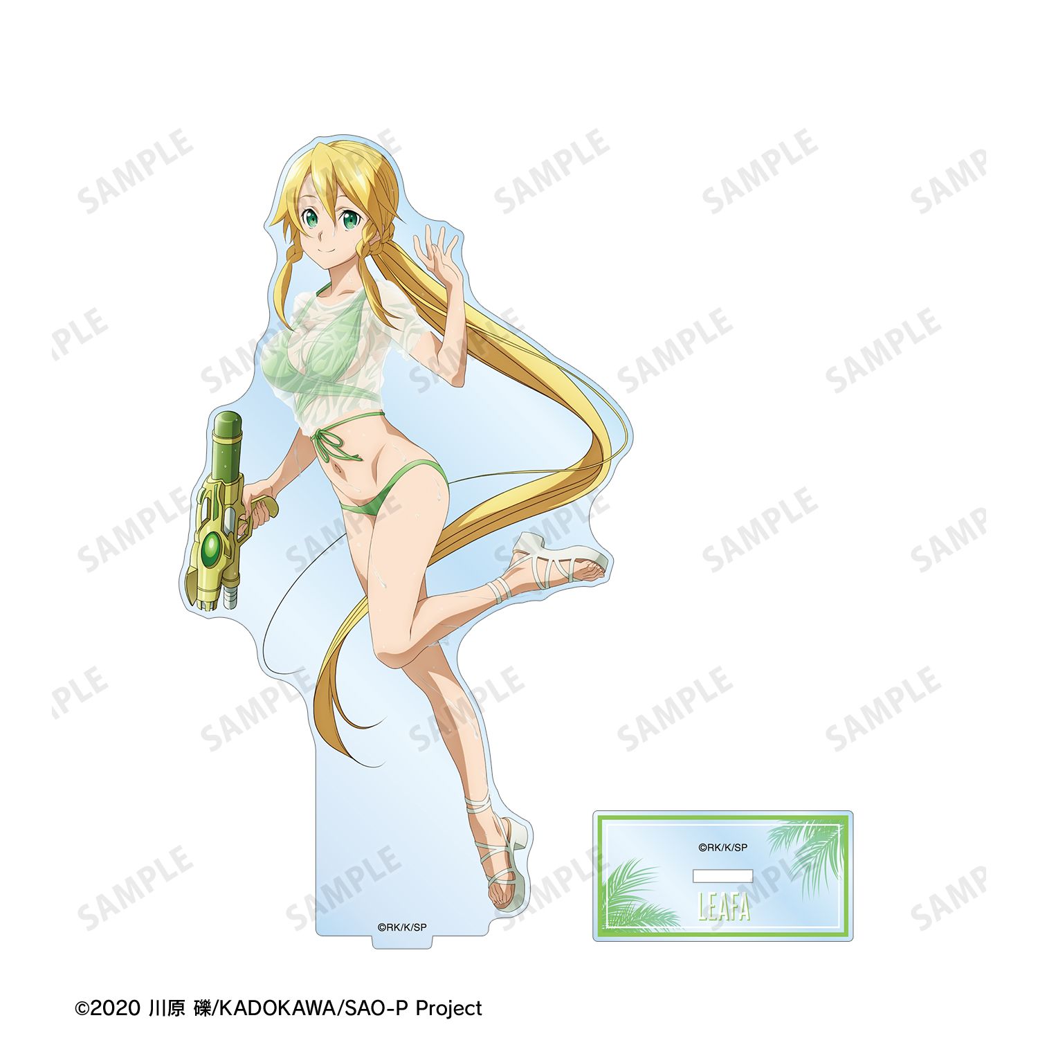 ソードアート・オンライン 描き下ろし リーファ ウォーターガンバトルver. BIGアクリルスタンド Image 3 | AniSmile