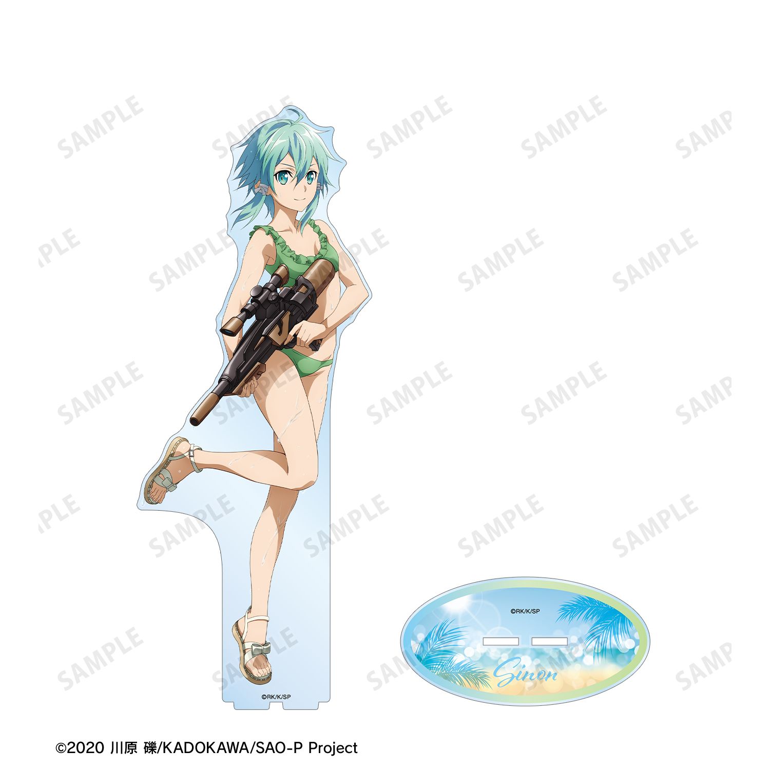 ソードアート・オンライン 描き下ろし シノン ウォーターガンバトルver. 特大アクリルスタンド Image 3 | AniSmile
