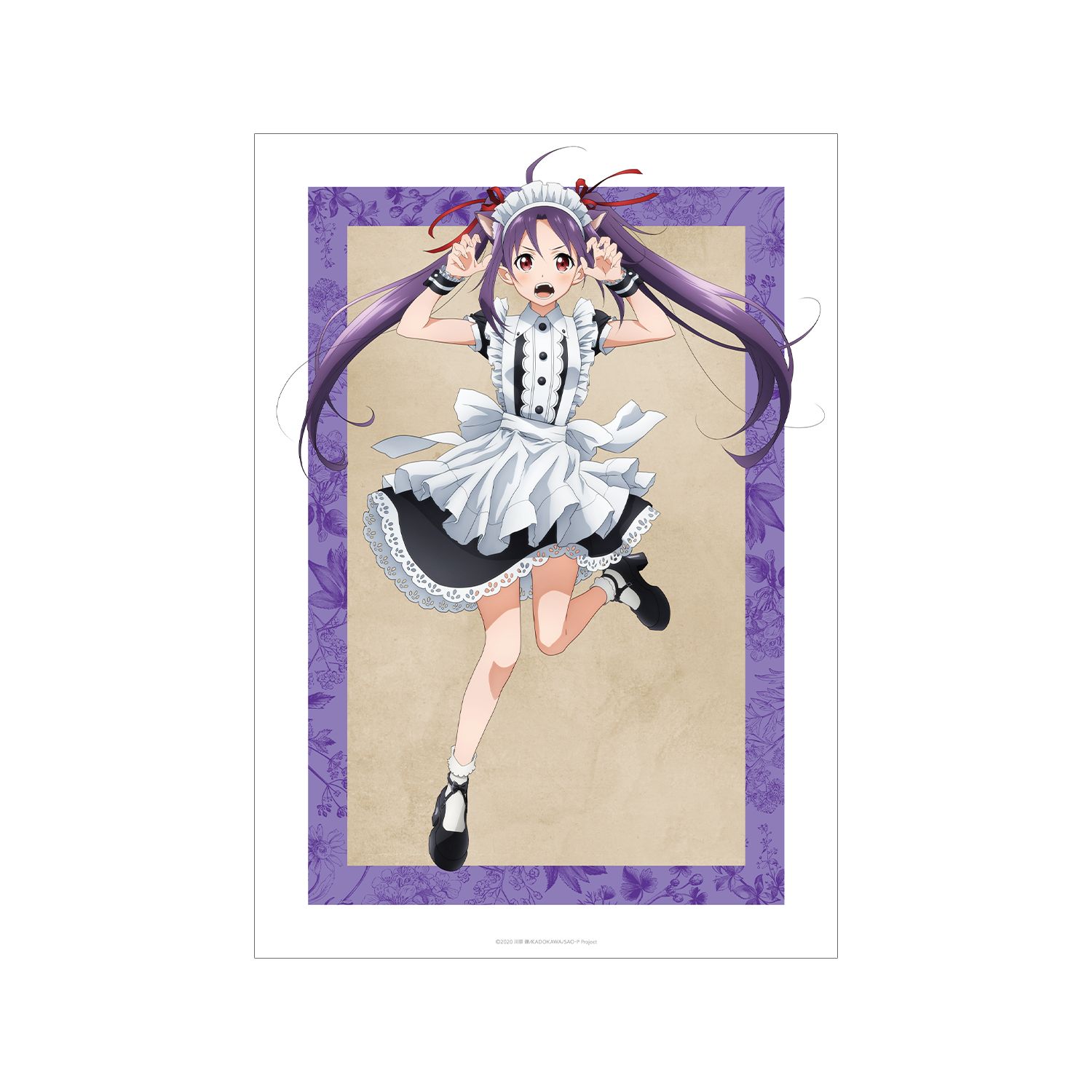 ソードアート・オンライン 描き下ろし ユウキ 猫耳執事・メイドver. A3マット加工ポスター - AniSmile