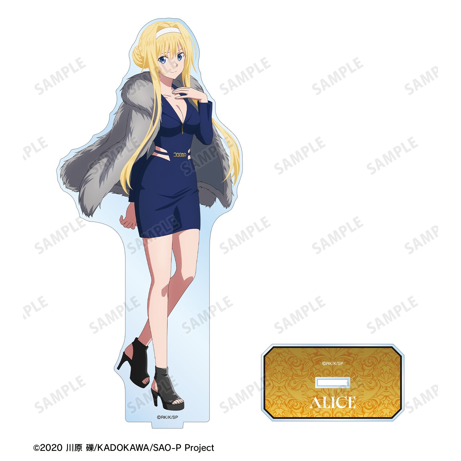 ソードアート・オンライン 描き下ろし アリス 毛皮コート×スーツver. BIGアクリルスタンド 图片 3 | AniSmile