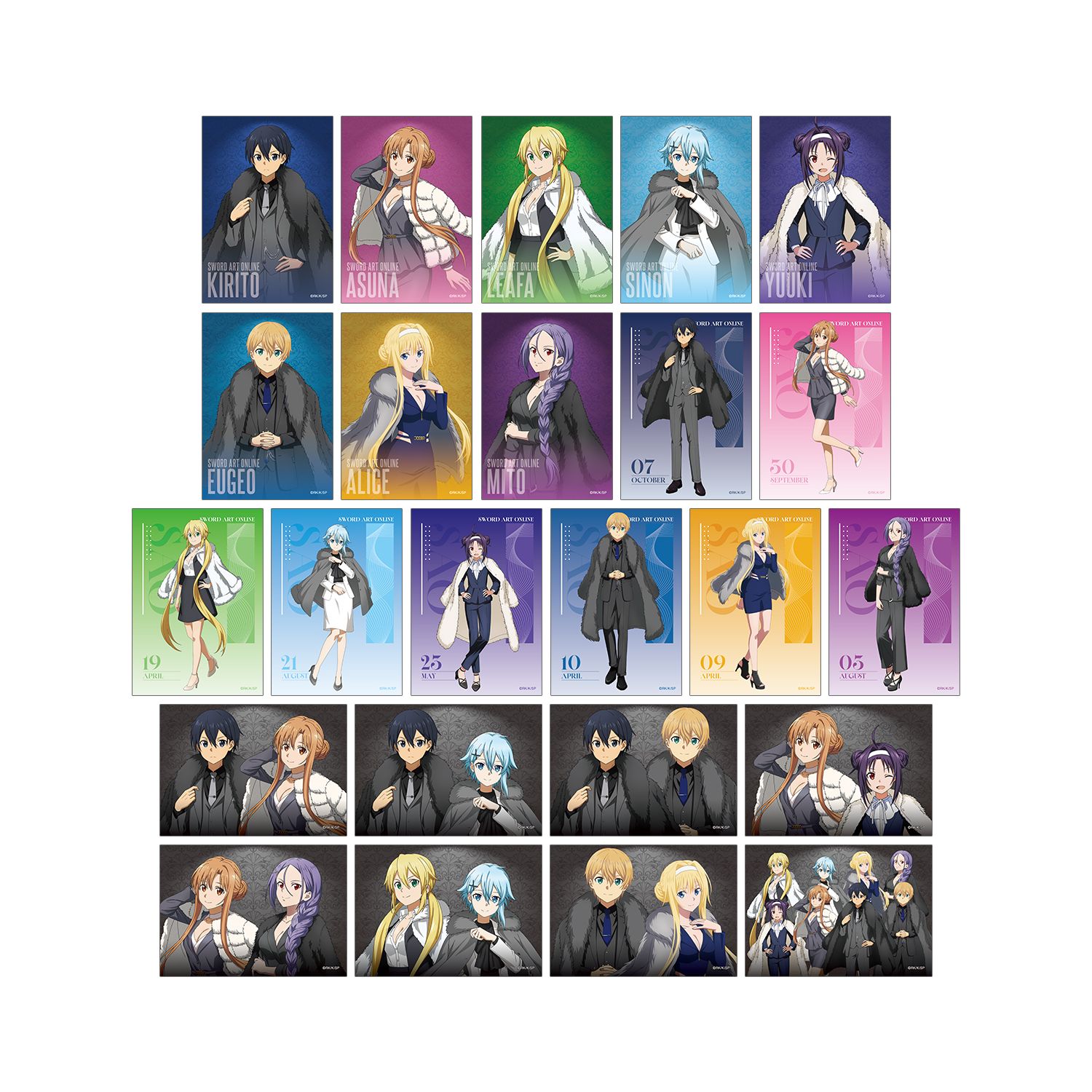 ソードアート・オンライン 描き下ろし 毛皮コート×スーツver. トレーディングブロマイド(単位/単品) - AniSmile