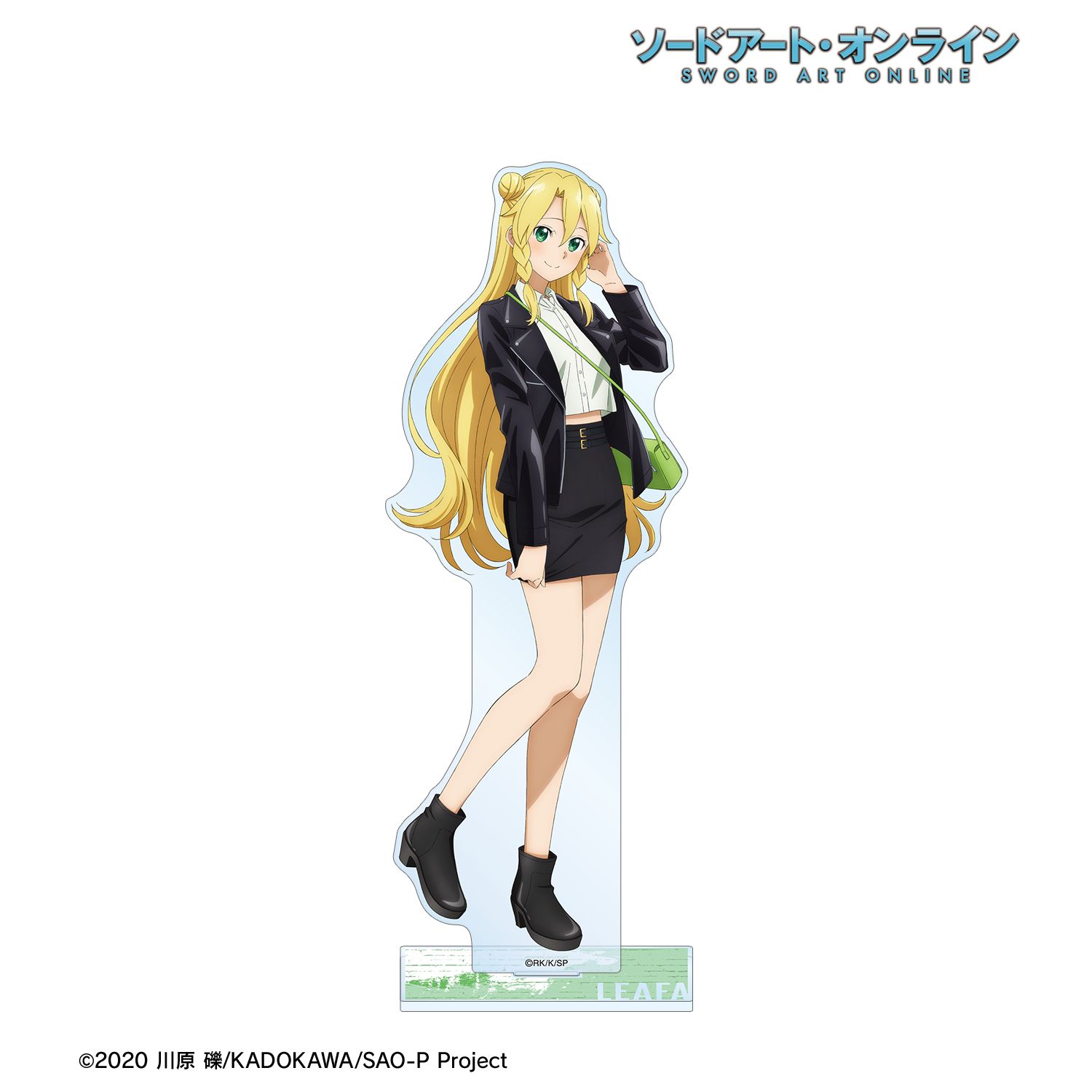 ソードアート・オンライン 描き下ろし リーファ ライダースジャケットver. BIGアクリルスタンド Image 2 | AniSmile