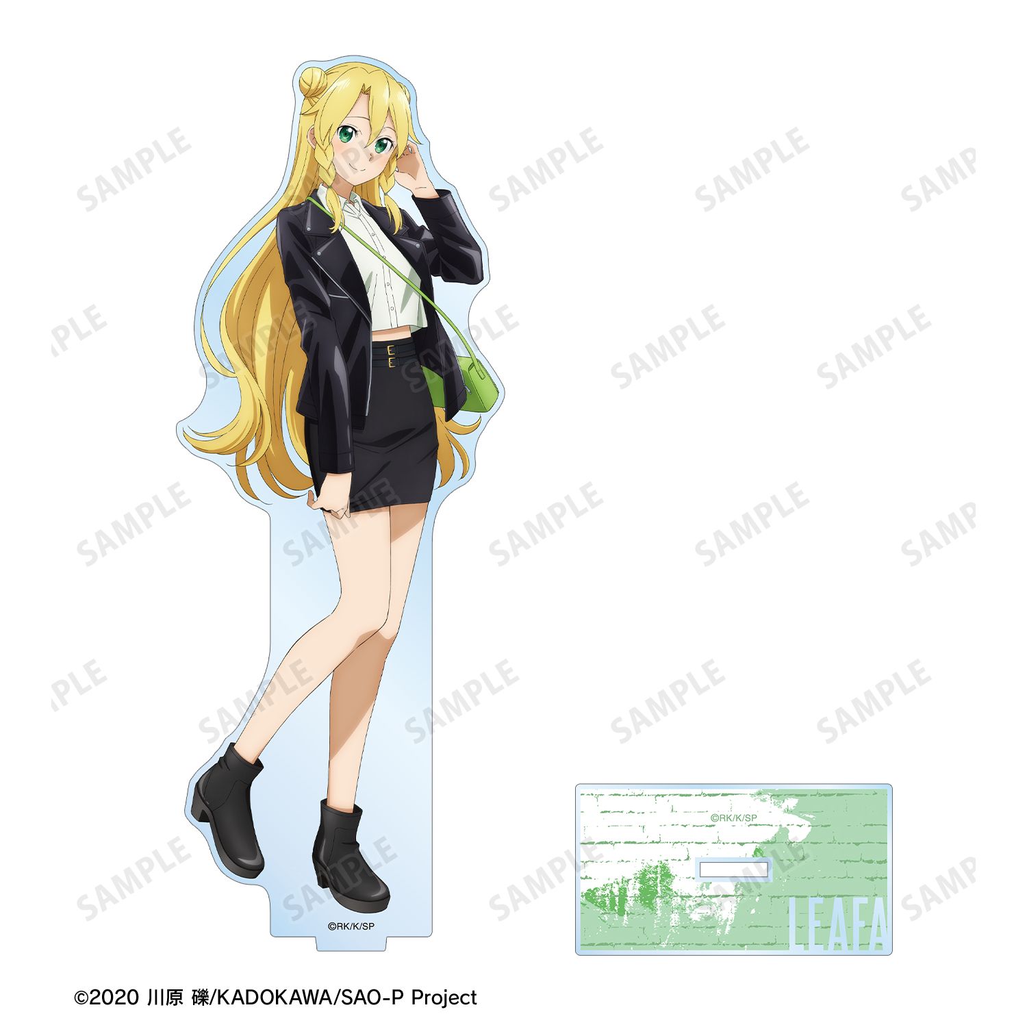 ソードアート・オンライン 描き下ろし リーファ ライダースジャケットver. BIGアクリルスタンド Image 3 | AniSmile