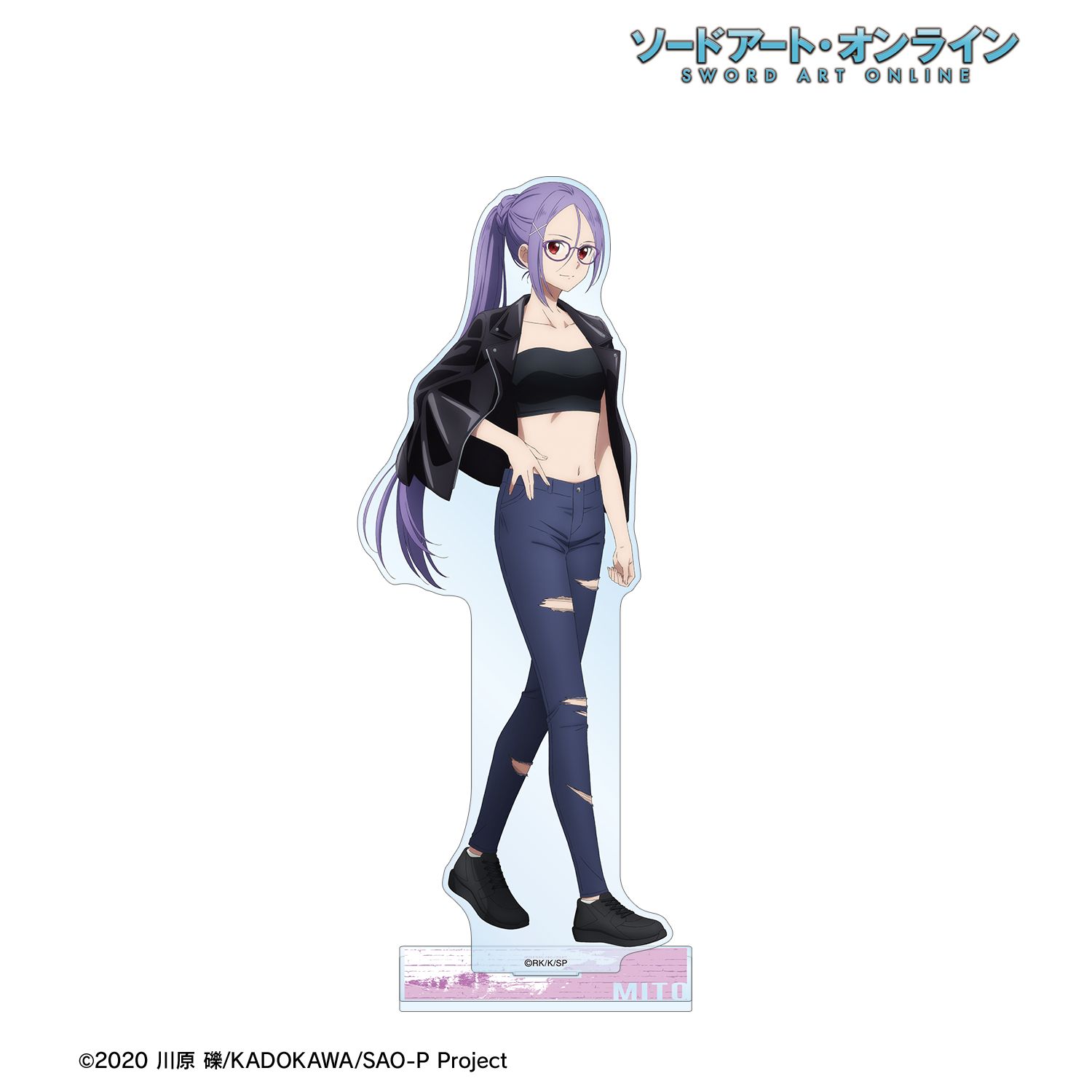 ソードアート・オンライン 描き下ろし ミト ライダースジャケットver. BIGアクリルスタンド Image 2 | AniSmile
