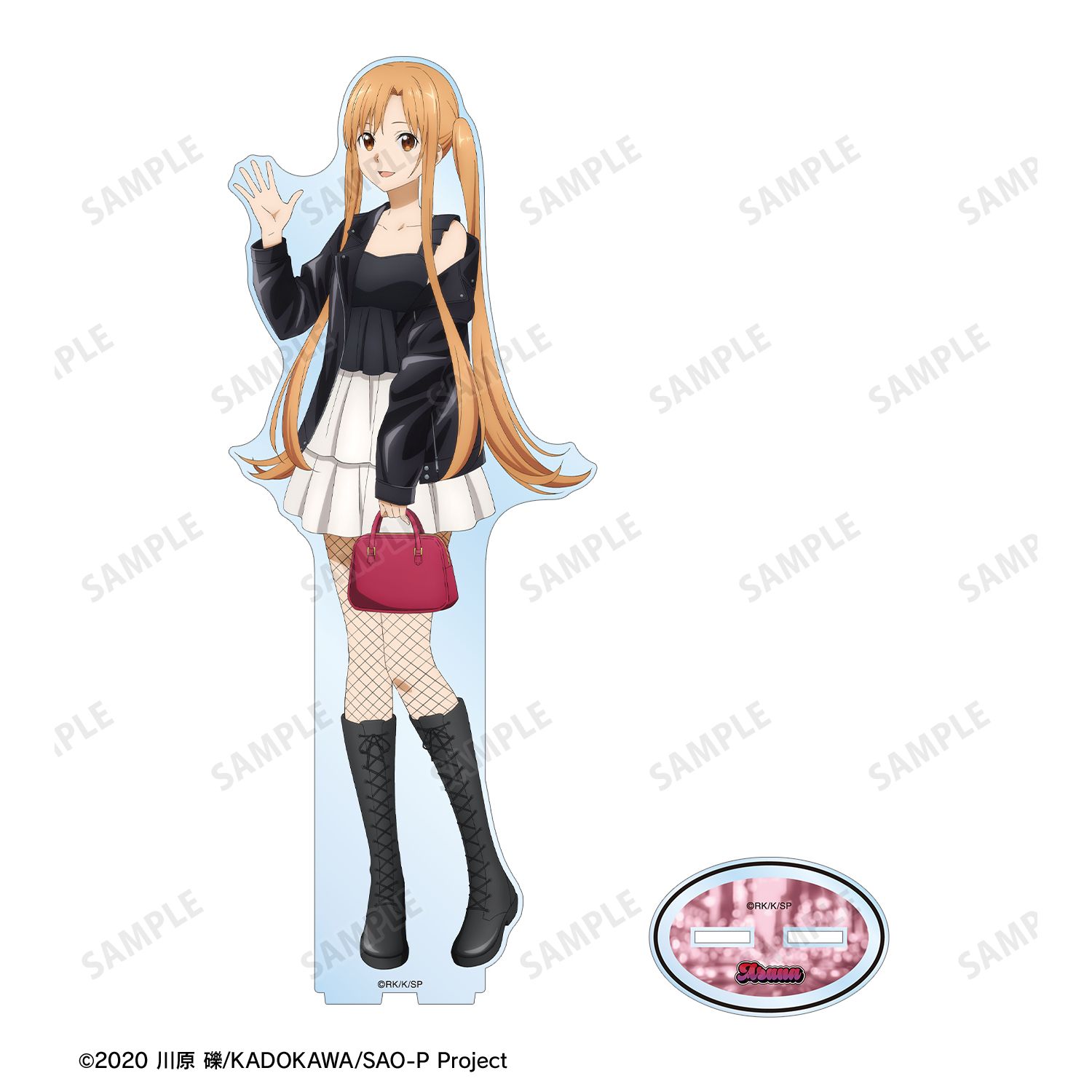 ソードアート・オンライン 描き下ろし アスナ ライダースジャケットver. 特大アクリルスタンド 画像 3 | AniSmile