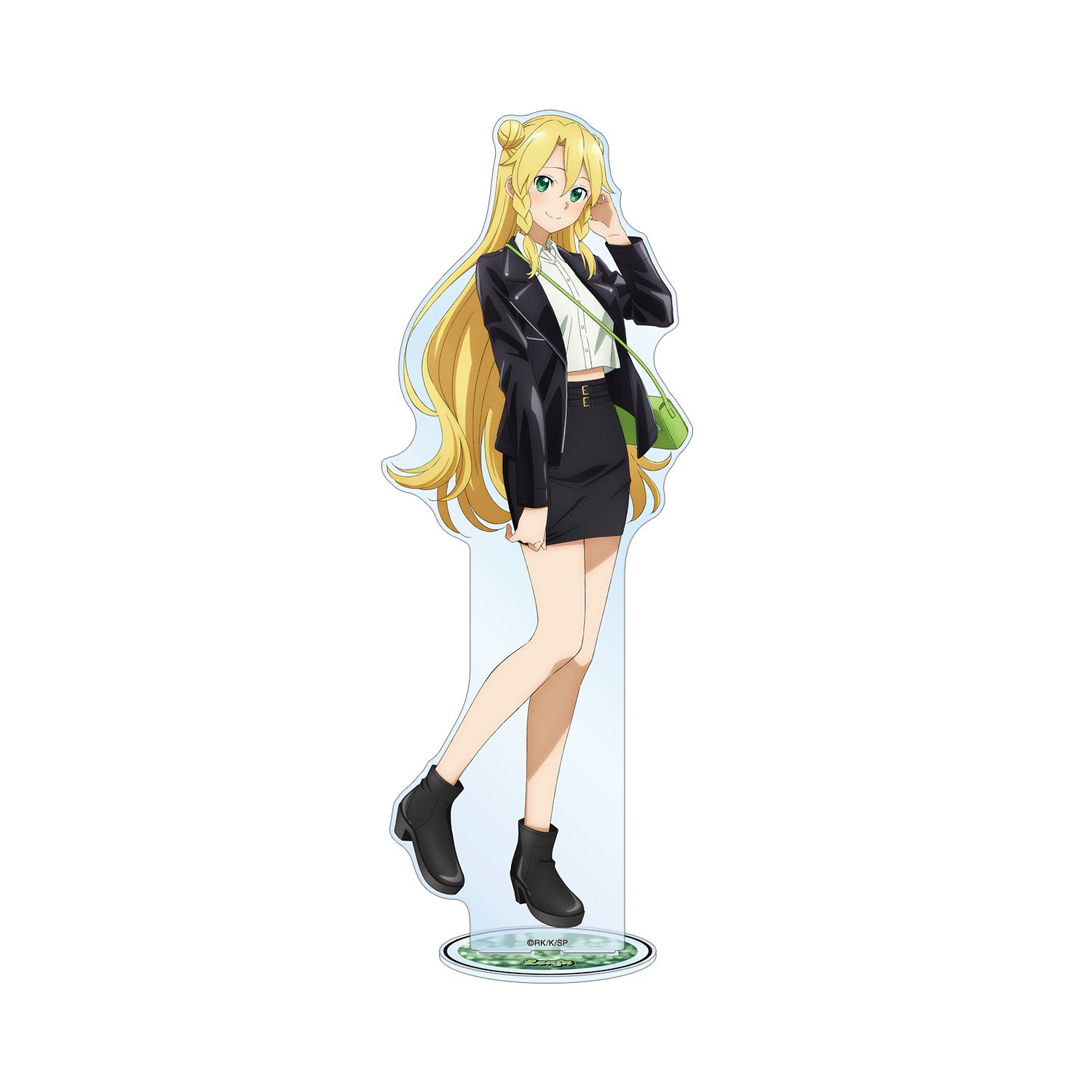 ソードアート・オンライン 描き下ろし リーファ ライダースジャケットver. 特大アクリルスタンド - AniSmile