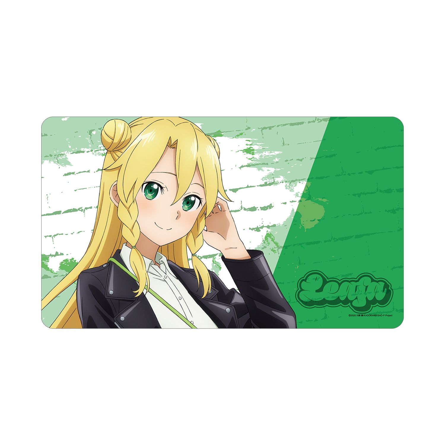 ソードアート・オンライン 描き下ろし リーファ ライダースジャケットver. マルチデスクマット - AniSmile