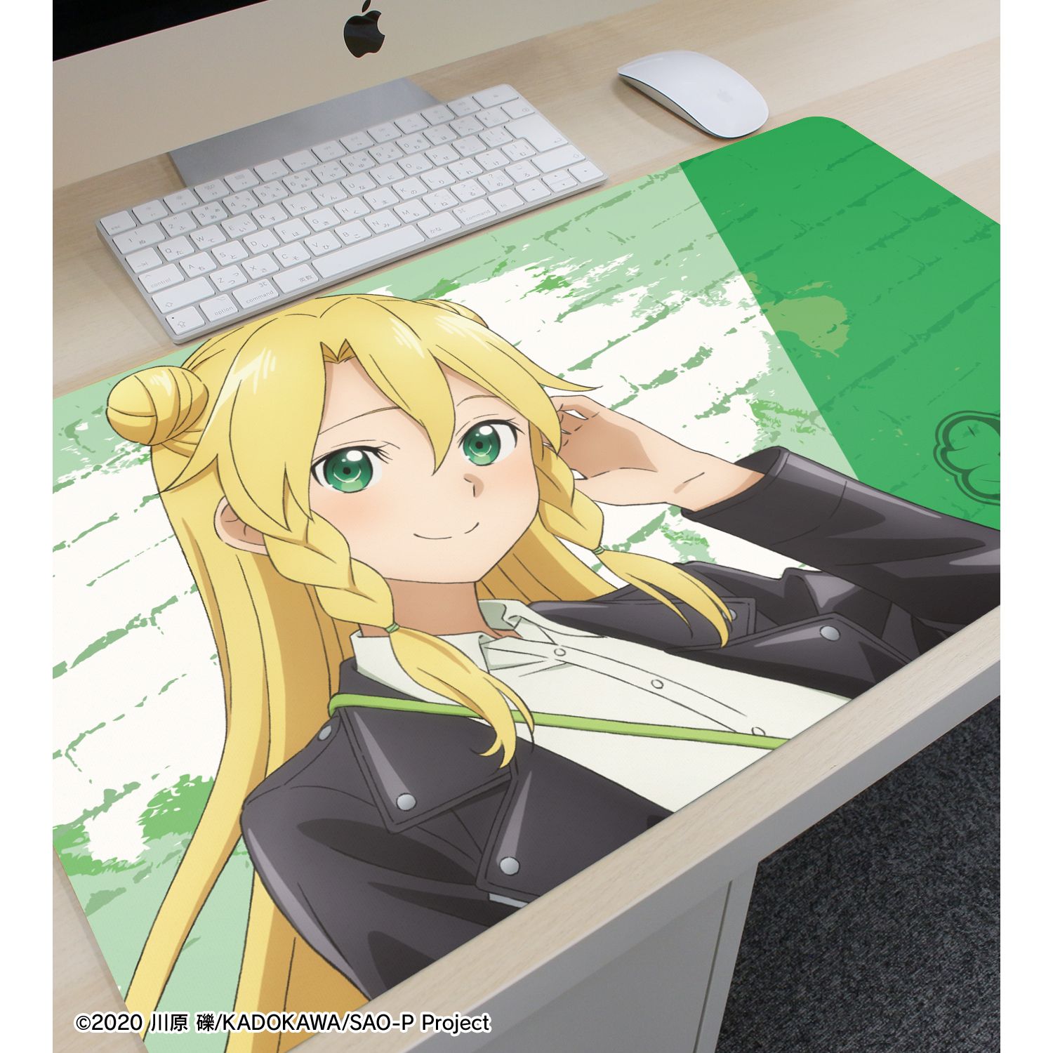 ソードアート・オンライン 描き下ろし リーファ ライダースジャケットver. マルチデスクマット 画像 3 | AniSmile