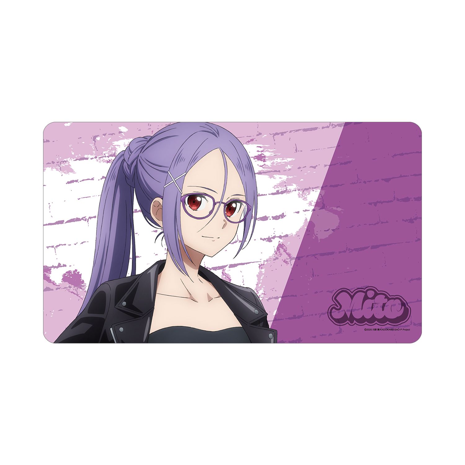 ソードアート・オンライン 描き下ろし ミト ライダースジャケットver. マルチデスクマット - AniSmile