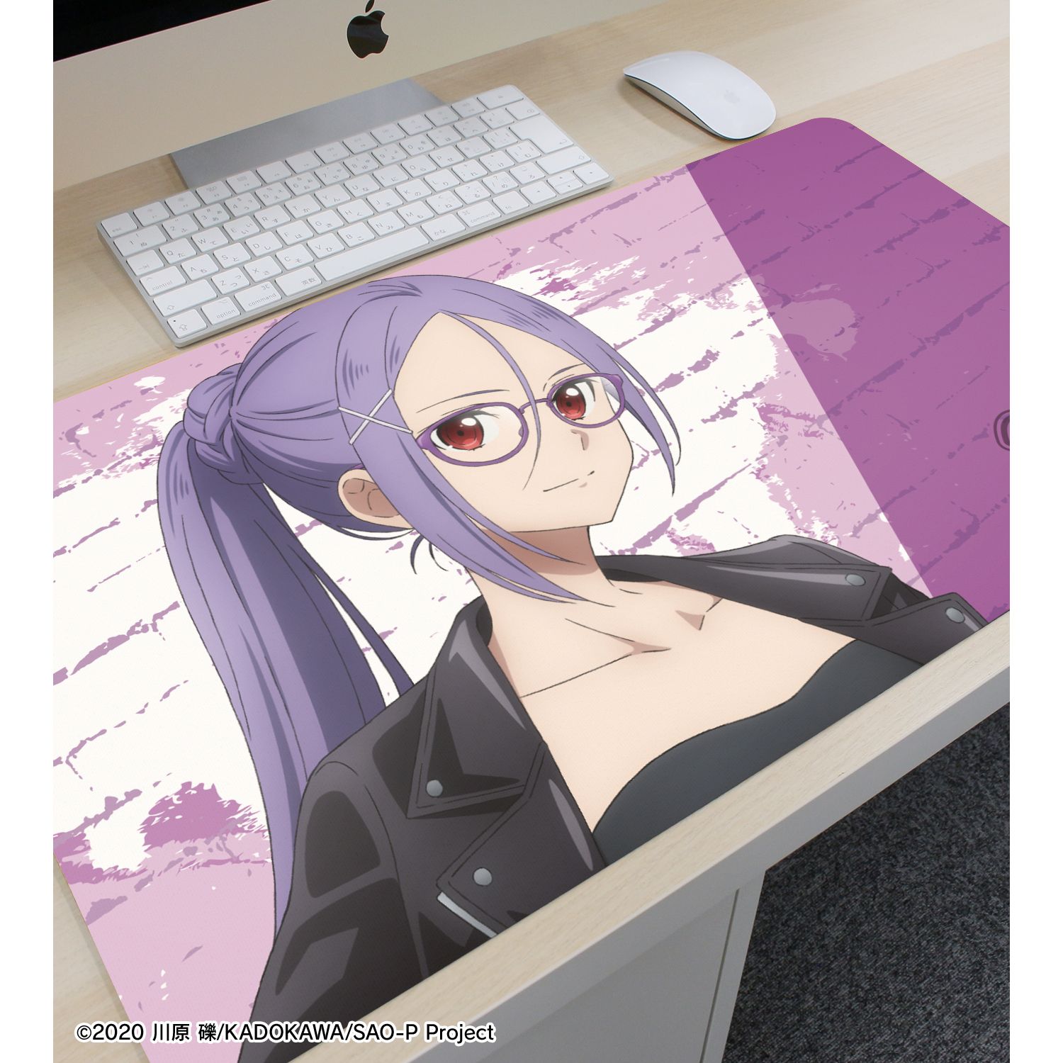 ソードアート・オンライン 描き下ろし ミト ライダースジャケットver. マルチデスクマット Image 3 | AniSmile