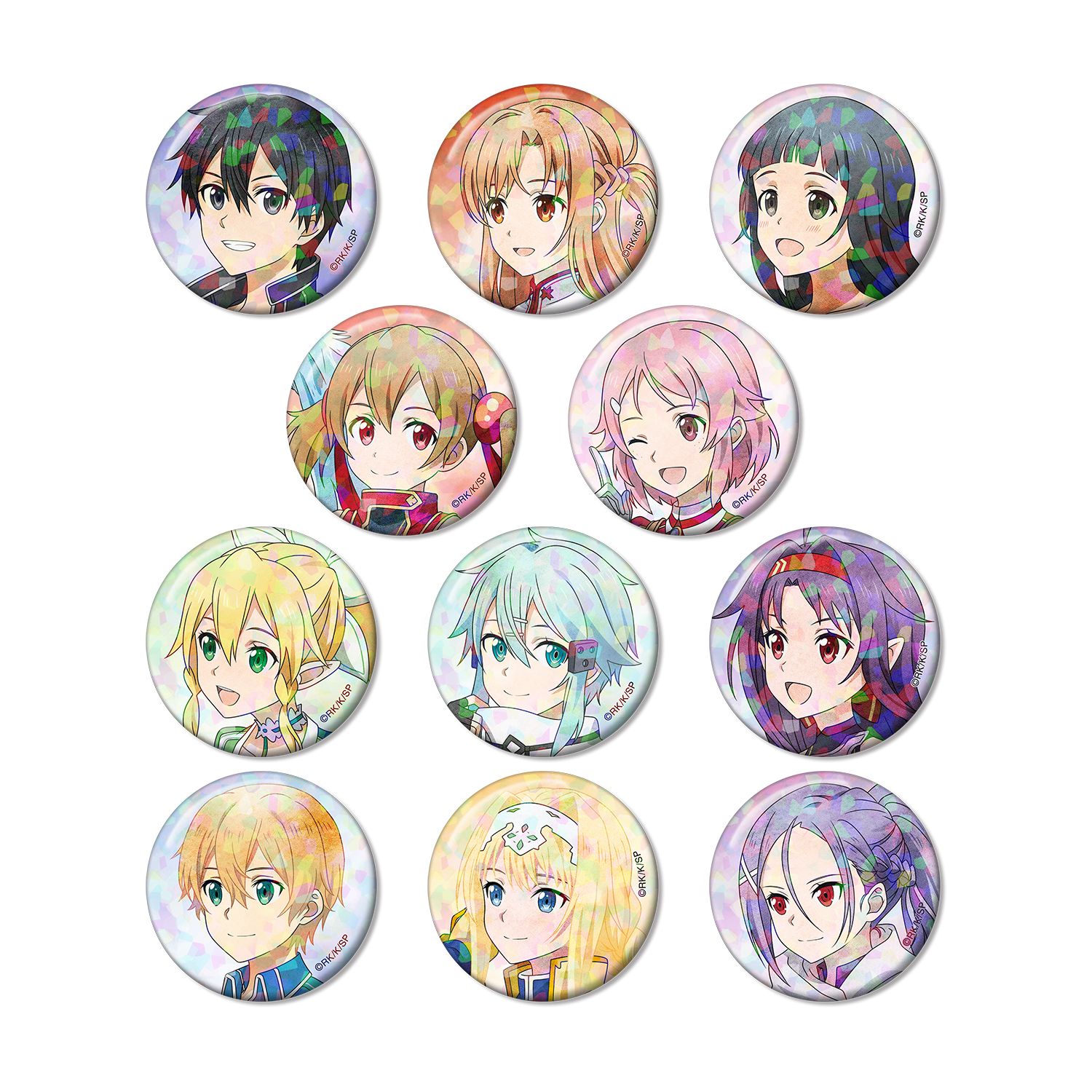 ソードアート・オンライン 描き下ろし 歩みver. トレーディングホログラム缶バッジ(単位/単品) 画像 3 | AniSmile