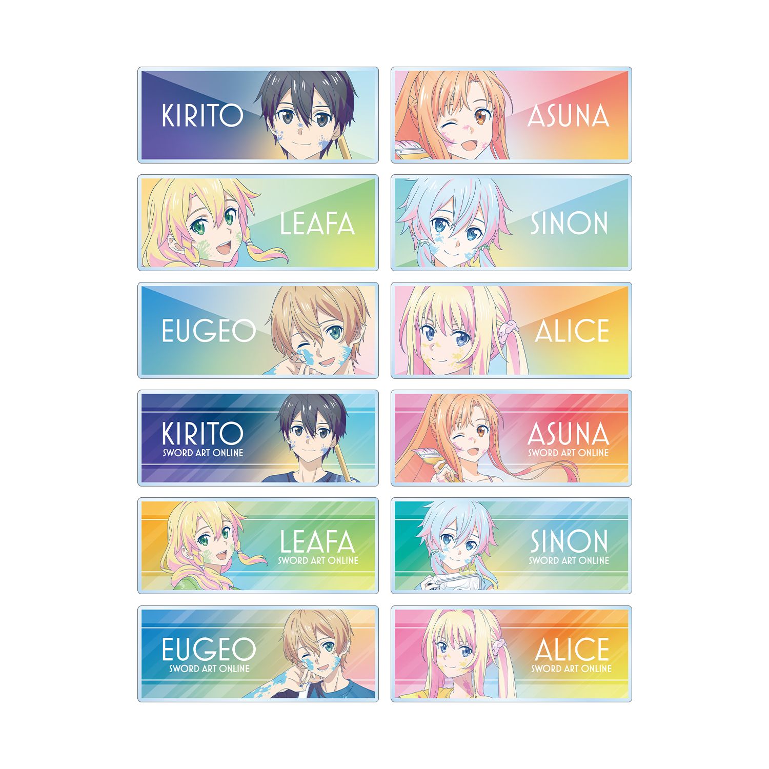ソードアート・オンライン 描き下ろし ペイントスタイルver. トレーディング Ani-Art clear label 第2弾 アクリルネームプレート(単位/単品) - AniSmile