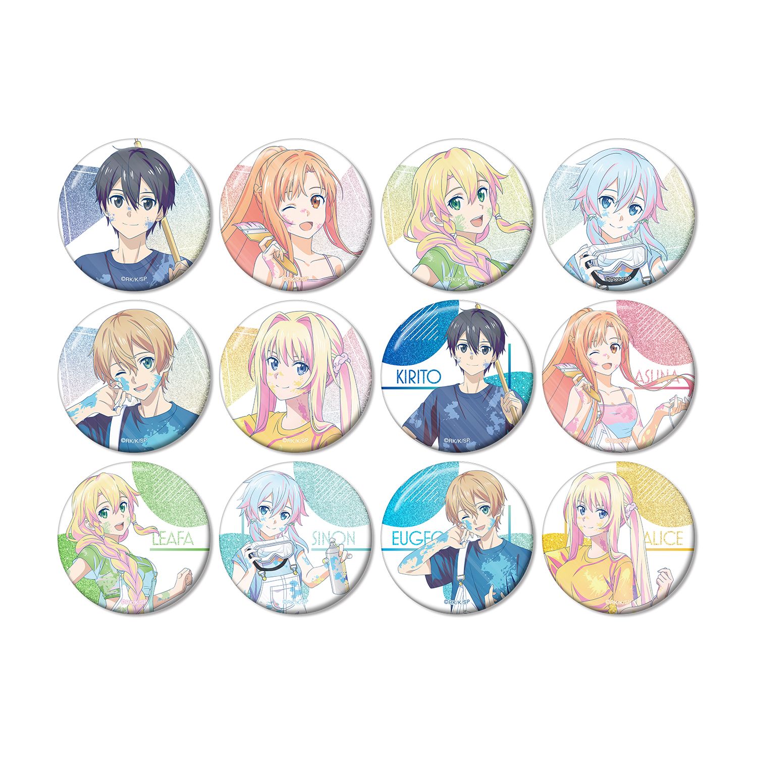 ソードアート・オンライン 描き下ろし ペイントスタイルver. トレーディング Ani-Art clear label 第2弾 グリッター缶バッジ(単位/単品) - AniSmile