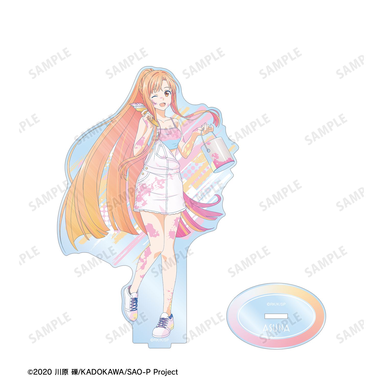 ソードアート・オンライン 描き下ろし アスナ ペイントスタイルver. Ani-Art clear label 第2弾 BIGアクリルスタンド Image 3 | AniSmile