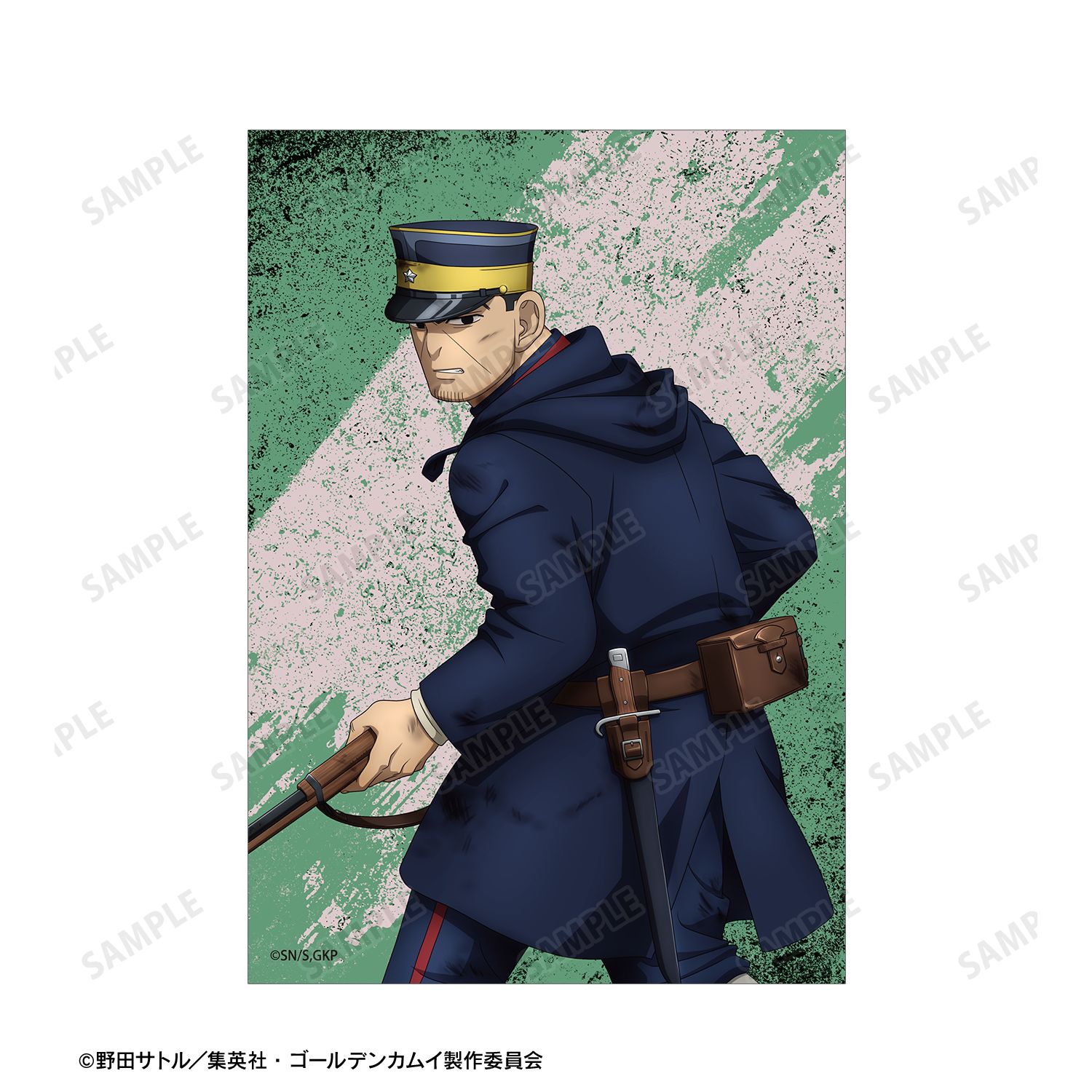 TVアニメ『ゴールデンカムイ』 描き下ろし 月島軍曹 戦う背中ver. ブロマイド3枚セット Image 3 | AniSmile