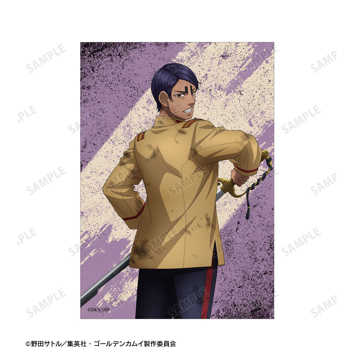 TVアニメ『ゴールデンカムイ』 描き下ろし 鯉登少尉 戦う背中ver. ブロマイド3枚セット Image 3 | AniSmile