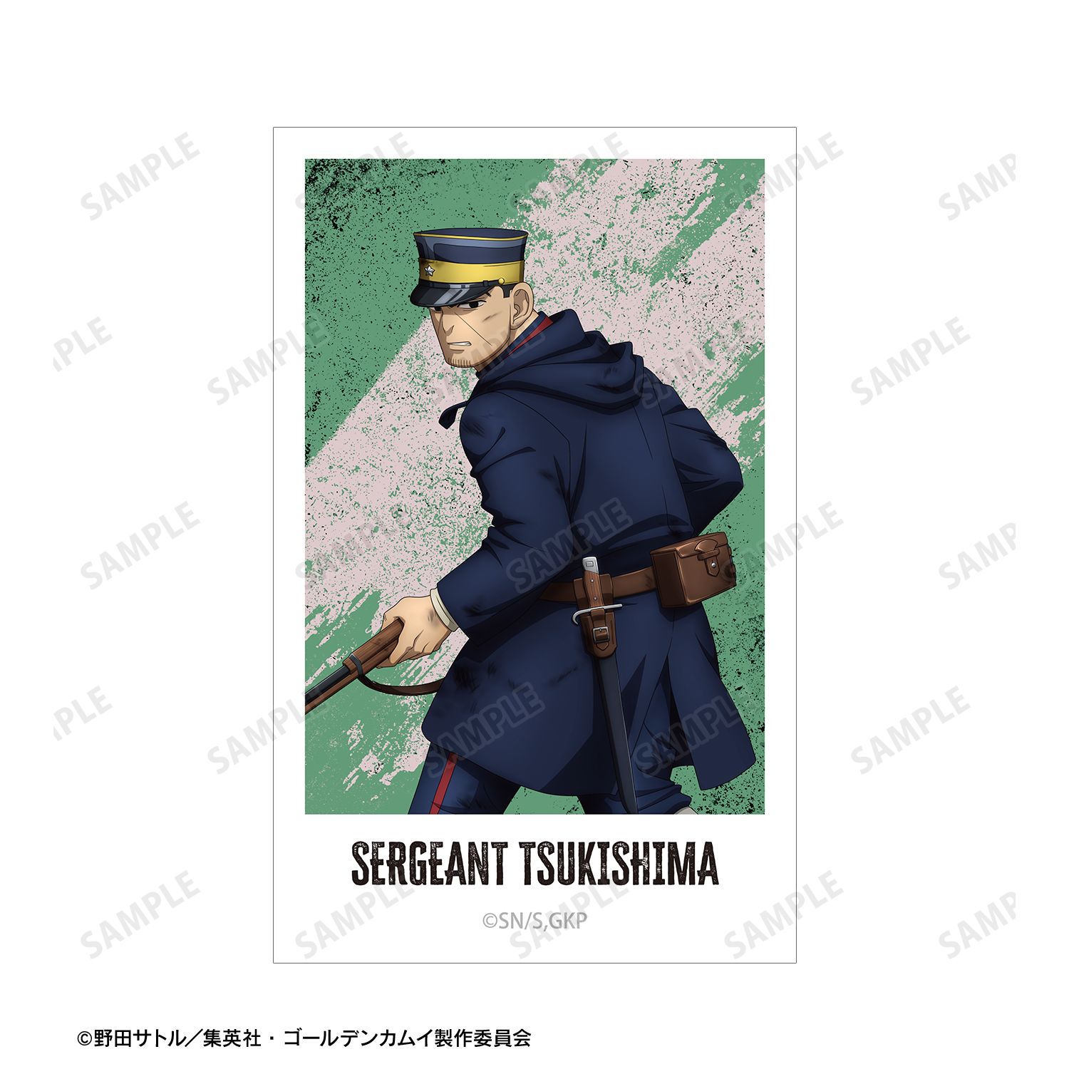 TVアニメ『ゴールデンカムイ』 描き下ろし 月島軍曹 戦う背中ver. イラストカード3枚セット Image 4 | AniSmile