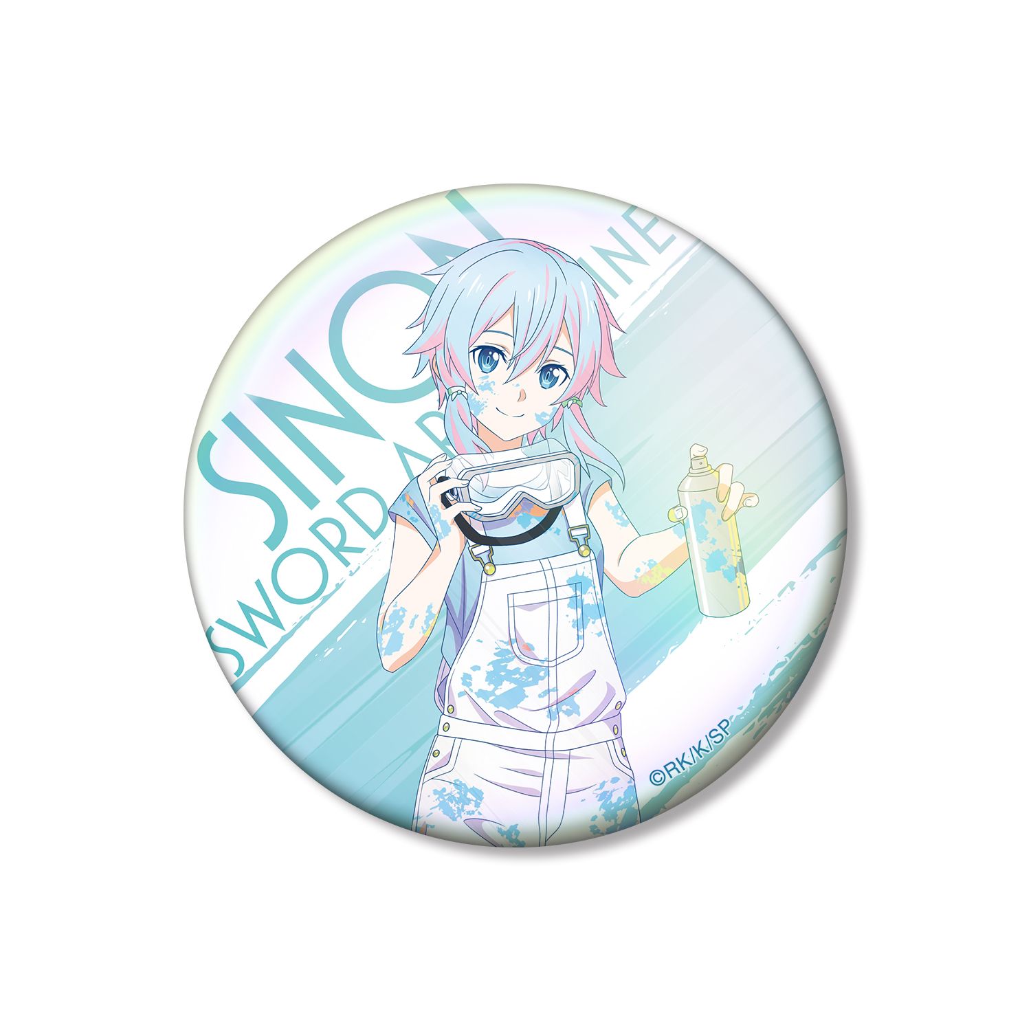 ソードアート・オンライン 描き下ろし シノン ペイントスタイルver. Ani-Art clear label 第2弾 75mmオーロラ缶バッジ - official product image | AniSmile