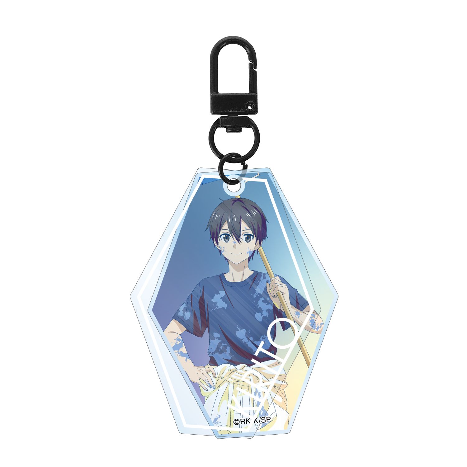 ソードアート・オンライン 描き下ろし キリト ペイントスタイルver. Ani-Art clear label 第2弾 2連スライドアクリルキーホルダー - official product image | AniSmile