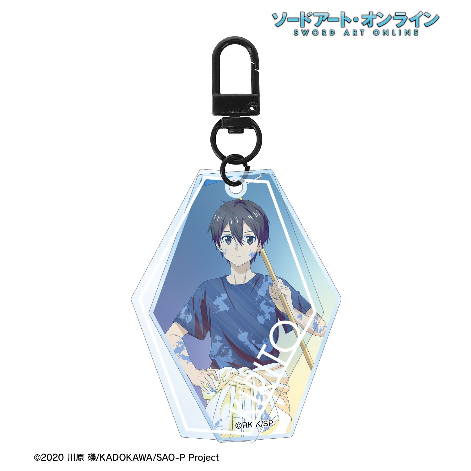 ソードアート・オンライン 描き下ろし キリト ペイントスタイルver. Ani-Art clear label 第2弾 2連スライドアクリルキーホルダー Image 2 | AniSmile