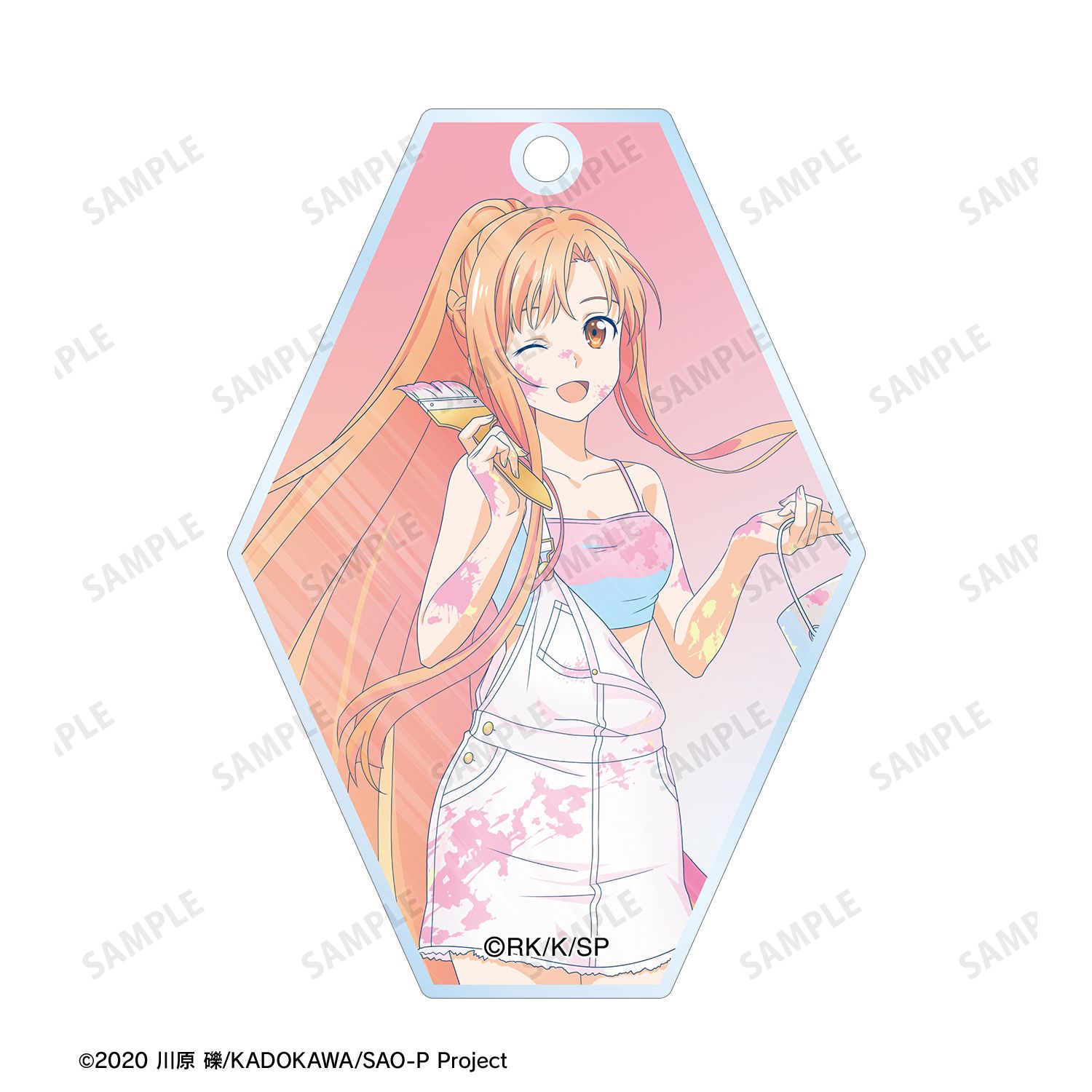 ソードアート・オンライン 描き下ろし アスナ ペイントスタイルver. Ani-Art clear label 第2弾 2連スライドアクリルキーホルダー 画像 4 | AniSmile