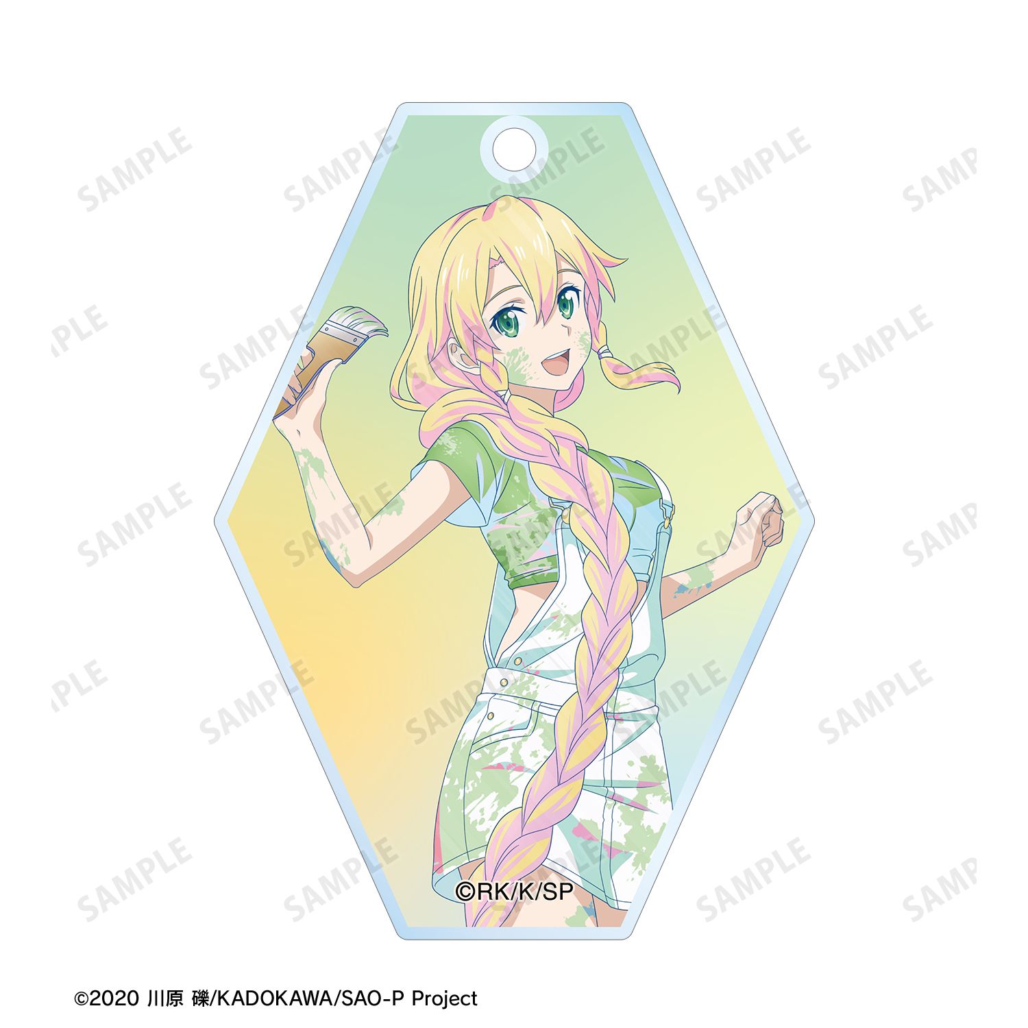 ソードアート・オンライン 描き下ろし リーファ ペイントスタイルver. Ani-Art clear label 第2弾 2連スライドアクリルキーホルダー Image 4 | AniSmile