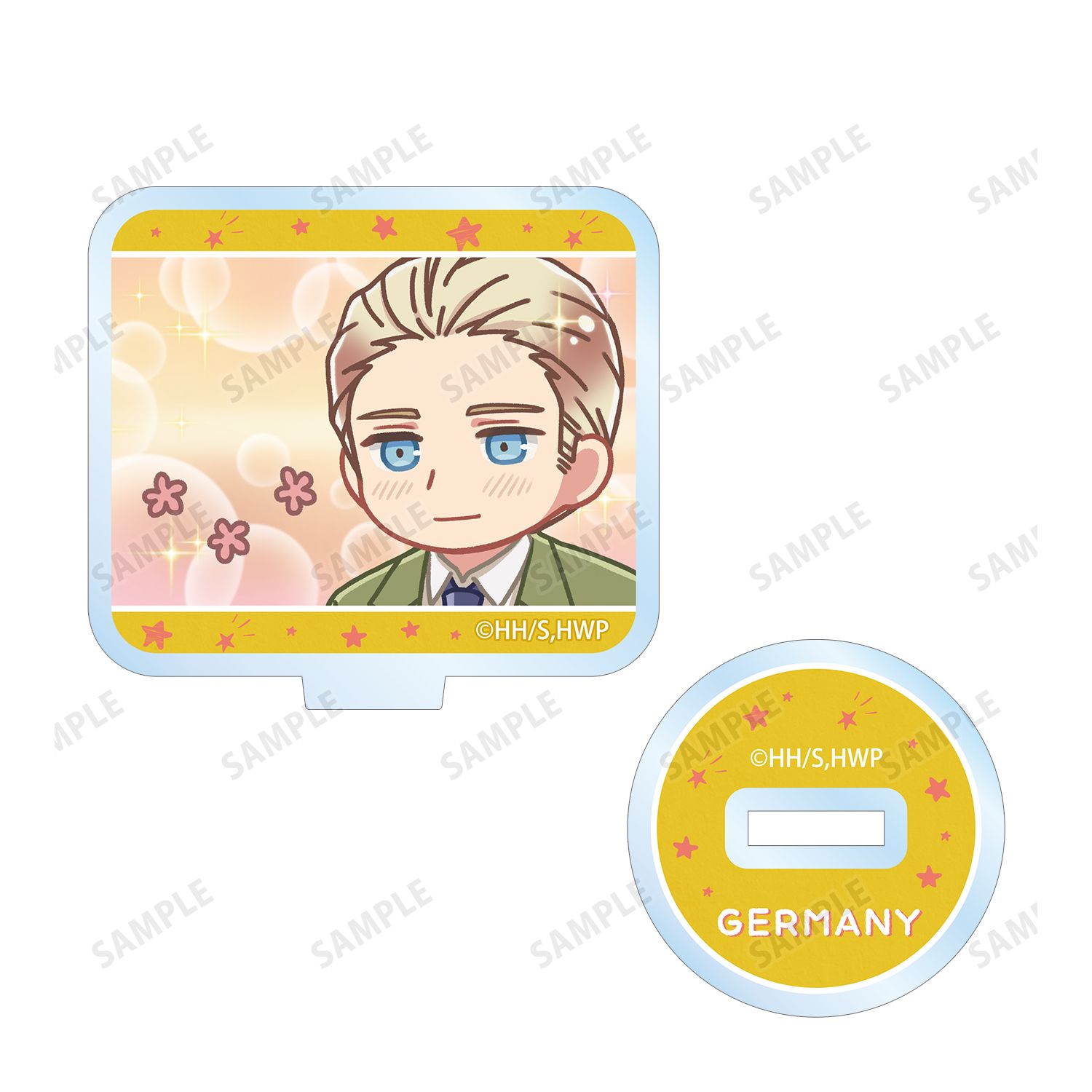 アニメ「ヘタリア World★Stars」 ドイツ ゆるコマ アクリルスタンドマルチバッジ 画像 3 | AniSmile