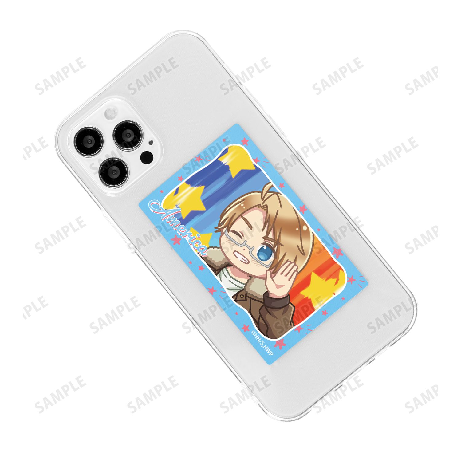 アニメ「ヘタリア World★Stars」 アメリカ ゆるコマ カードステッカー Image 3 | AniSmile