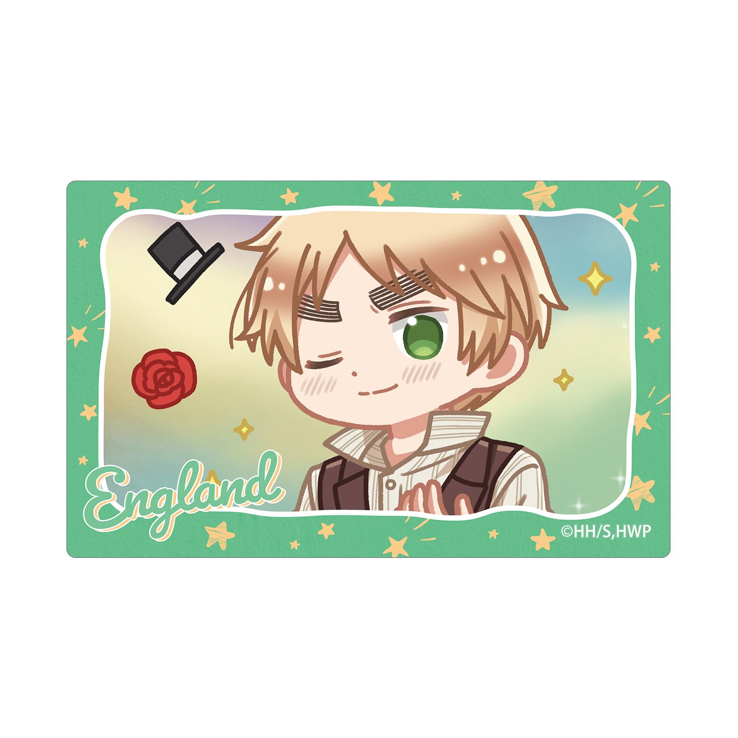 アニメ「ヘタリア World★Stars」 イギリス ゆるコマ カードステッカー - AniSmile