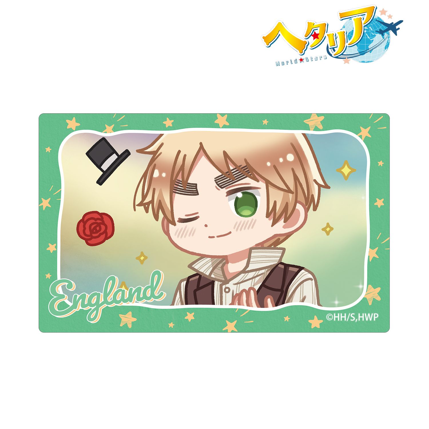 アニメ「ヘタリア World★Stars」 イギリス ゆるコマ カードステッカー Image 2 | AniSmile