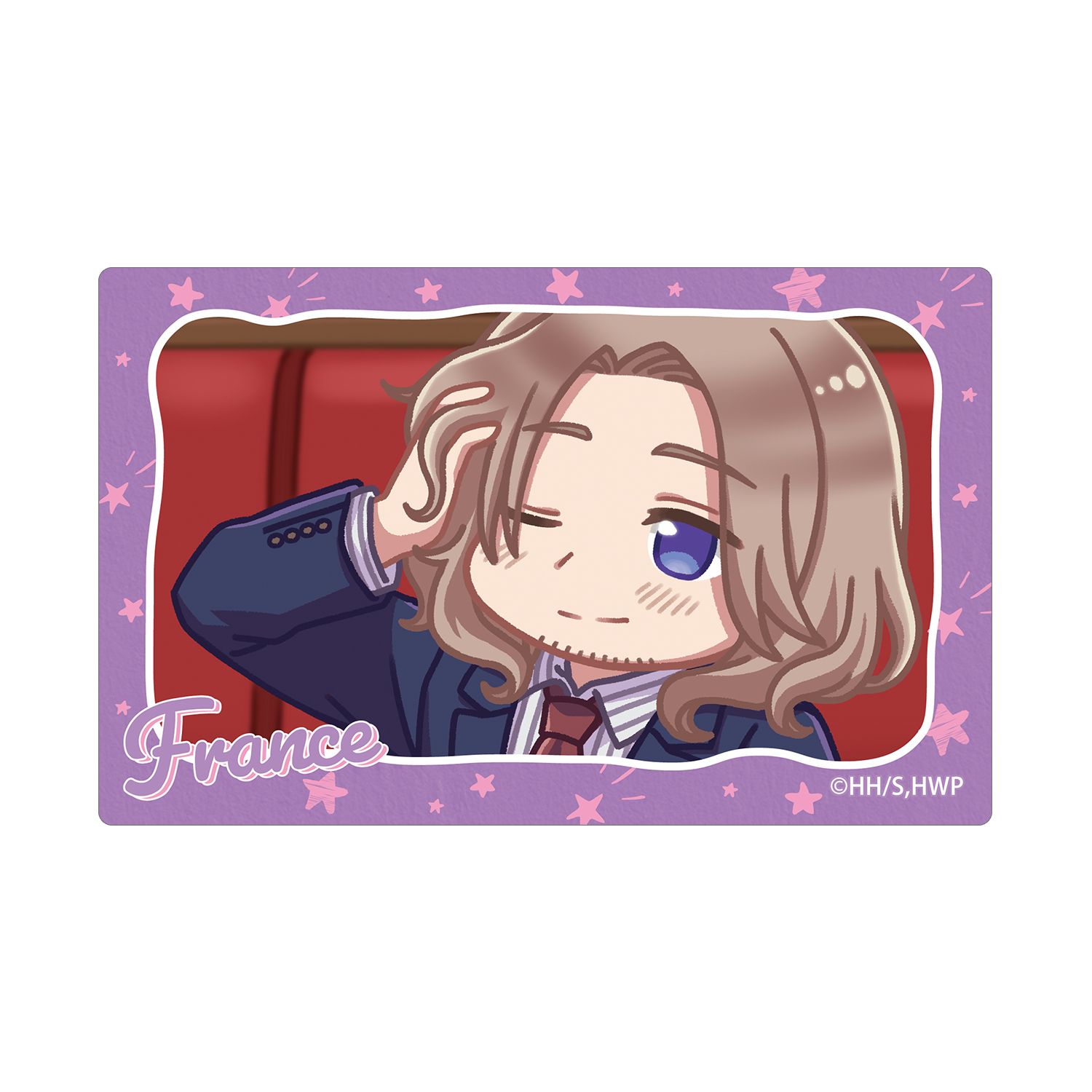 アニメ「ヘタリア World★Stars」 フランス ゆるコマ カードステッカー Image 3 | AniSmile
