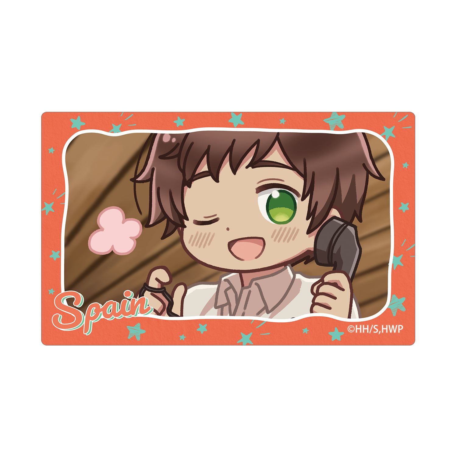 アニメ「ヘタリア World★Stars」 スペイン ゆるコマ カードステッカー - AniSmile