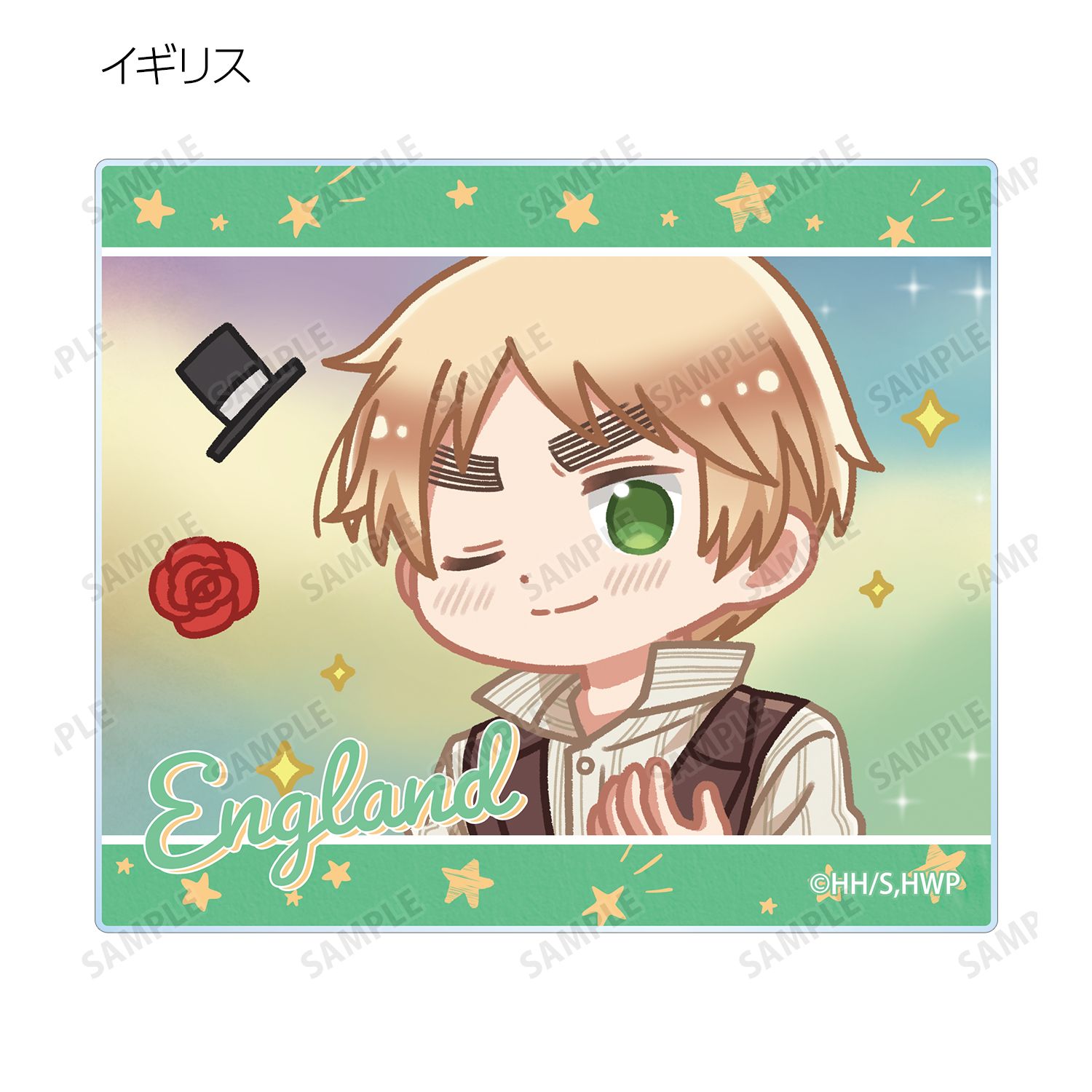 アニメ「ヘタリア World★Stars」 トレーディング ゆるコマ アクリルカード(単位/単品) Image 6 | AniSmile