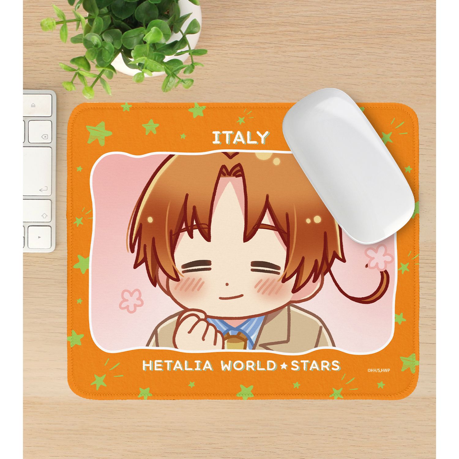 アニメ「ヘタリア World★Stars」 イタリア ゆるコマ マウスパッド Image 3 | AniSmile