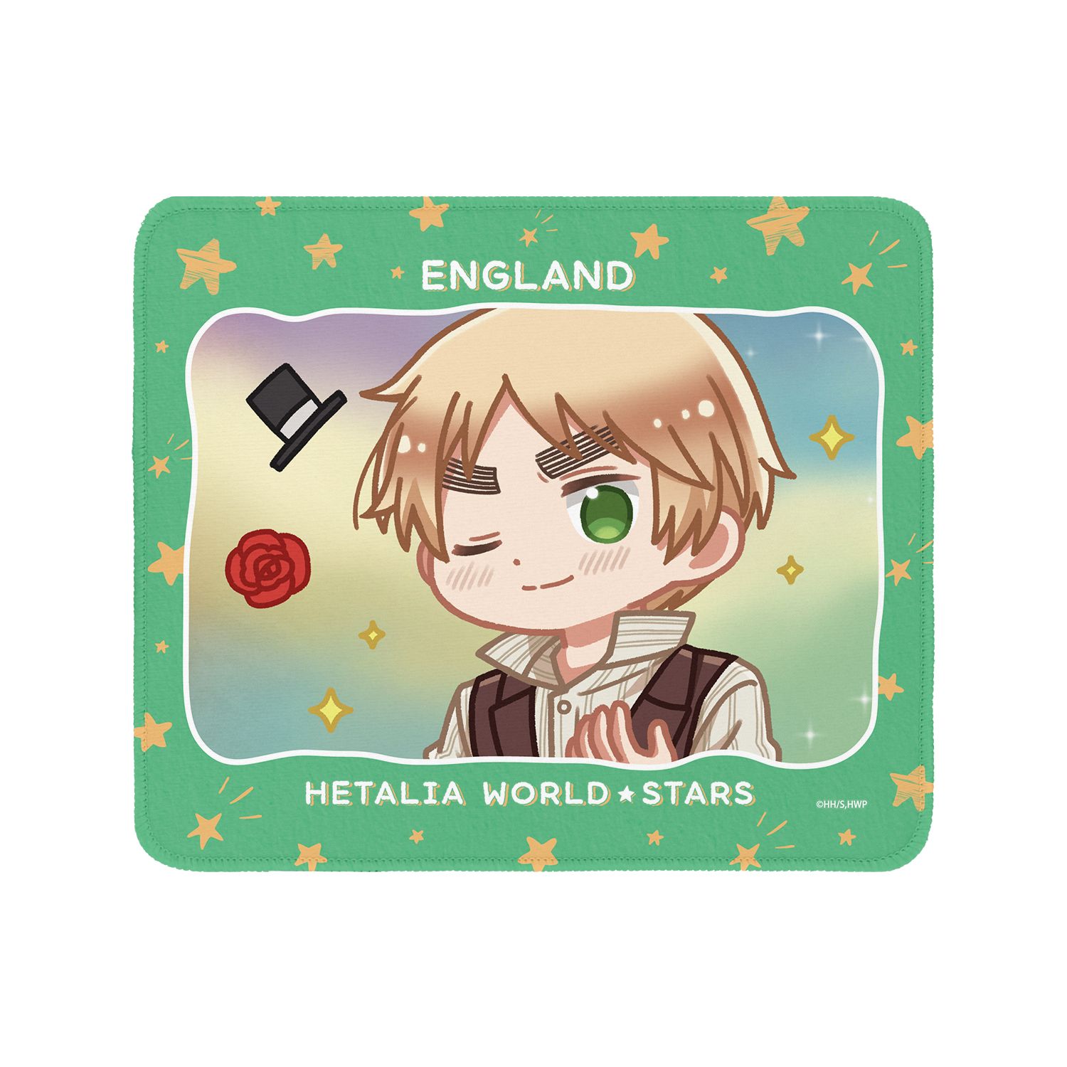 アニメ「ヘタリア World★Stars」 イギリス ゆるコマ マウスパッド - AniSmile