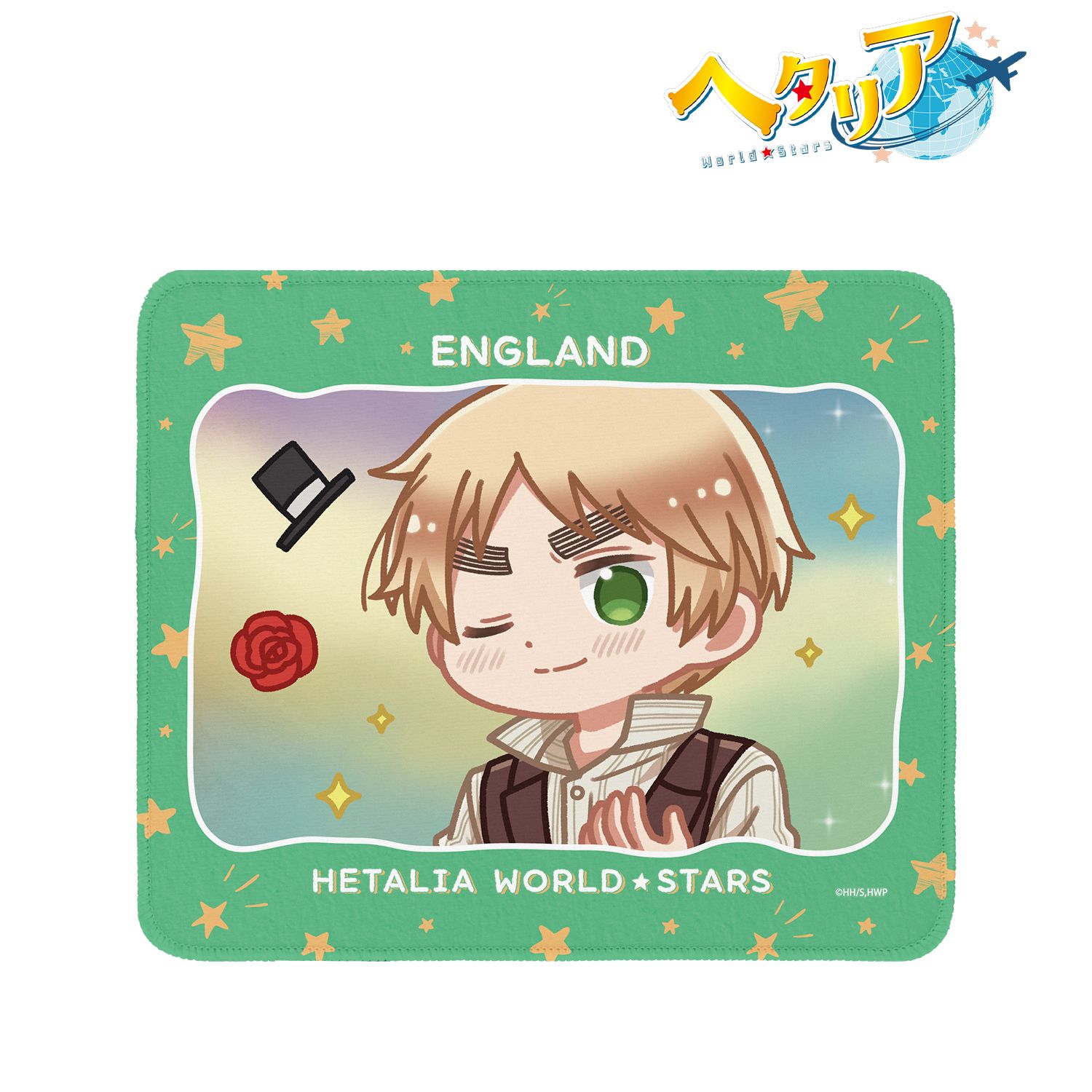 アニメ「ヘタリア World★Stars」 イギリス ゆるコマ マウスパッド 图片 2 | AniSmile