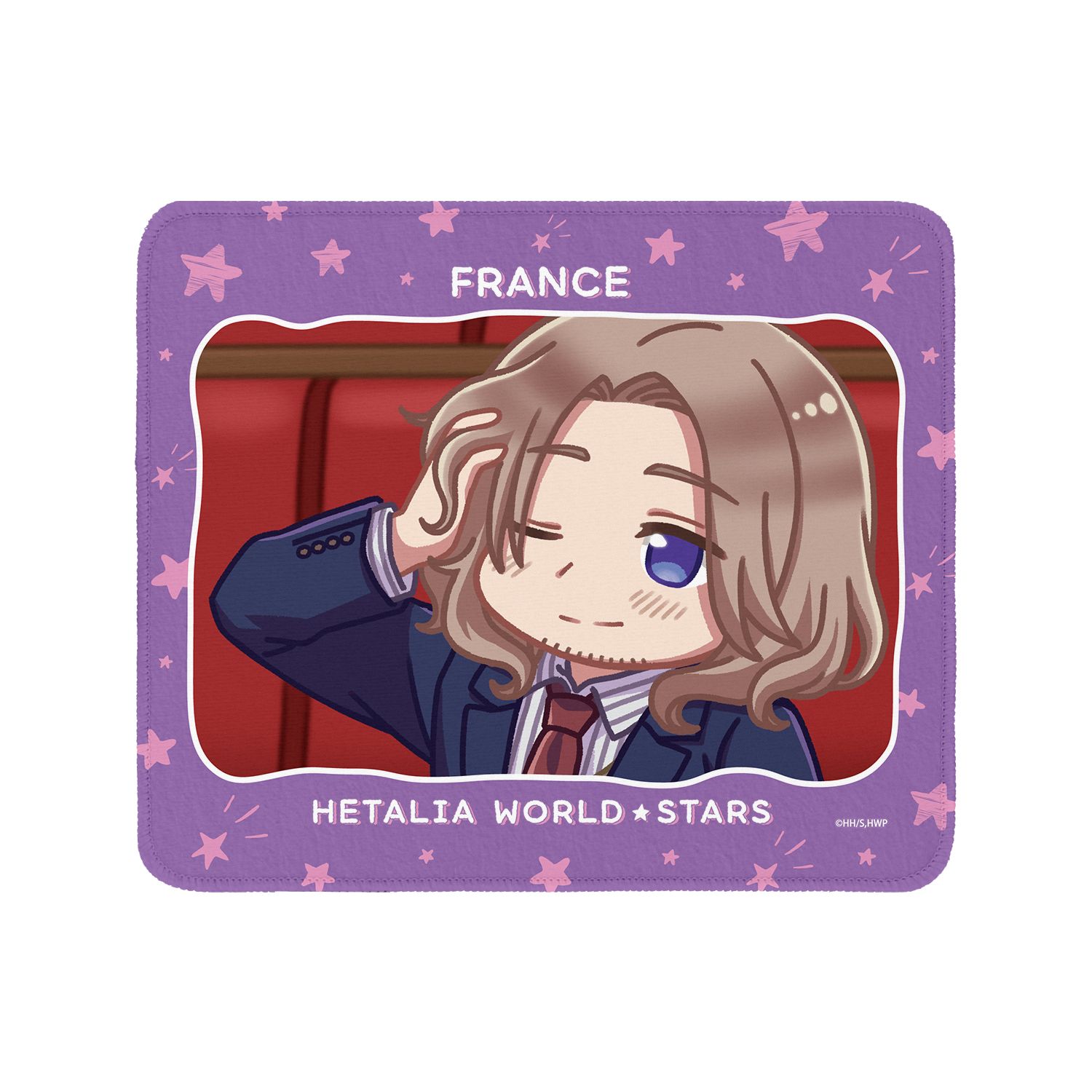 アニメ「ヘタリア World★Stars」 フランス ゆるコマ マウスパッド - AniSmile