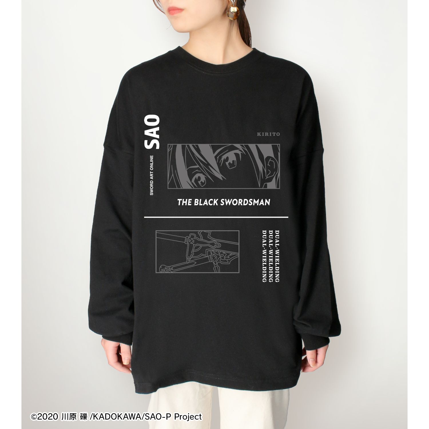 ソードアート・オンライン キリト BIGシルエットロングTシャツユニセックス(サイズ/L) 画像 5 | AniSmile