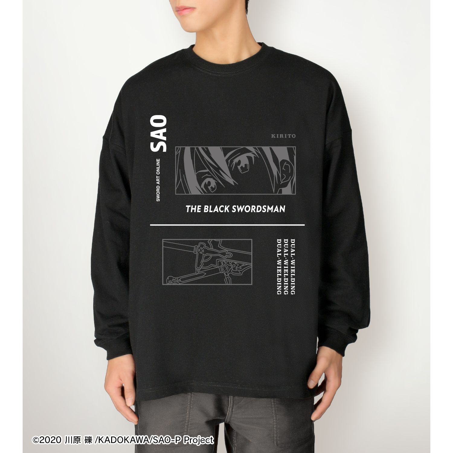 ソードアート・オンライン キリト BIGシルエットロングTシャツユニセックス(サイズ/XL) 画像 5 | AniSmile