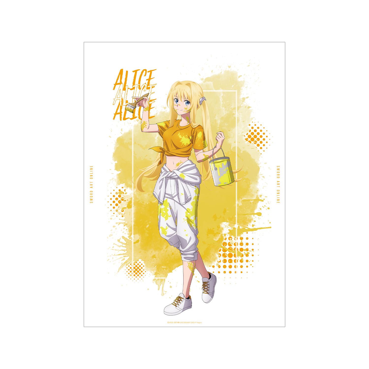 ソードアート・オンライン 描き下ろし アリス ペイントスタイルver. A3マット加工ポスター - AniSmile