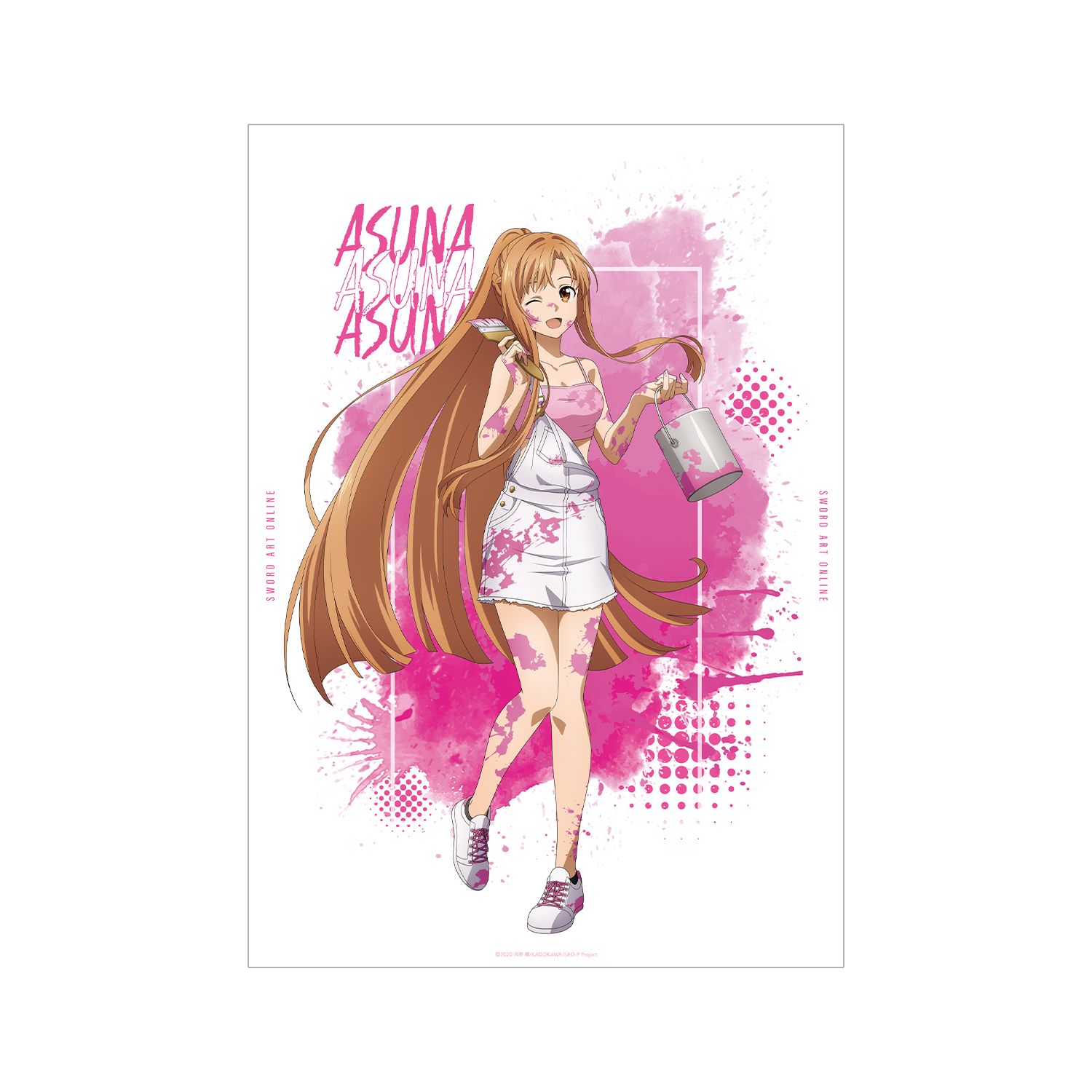 ソードアート・オンライン 描き下ろし アスナ ペイントスタイルver. A3マット加工ポスター - AniSmile