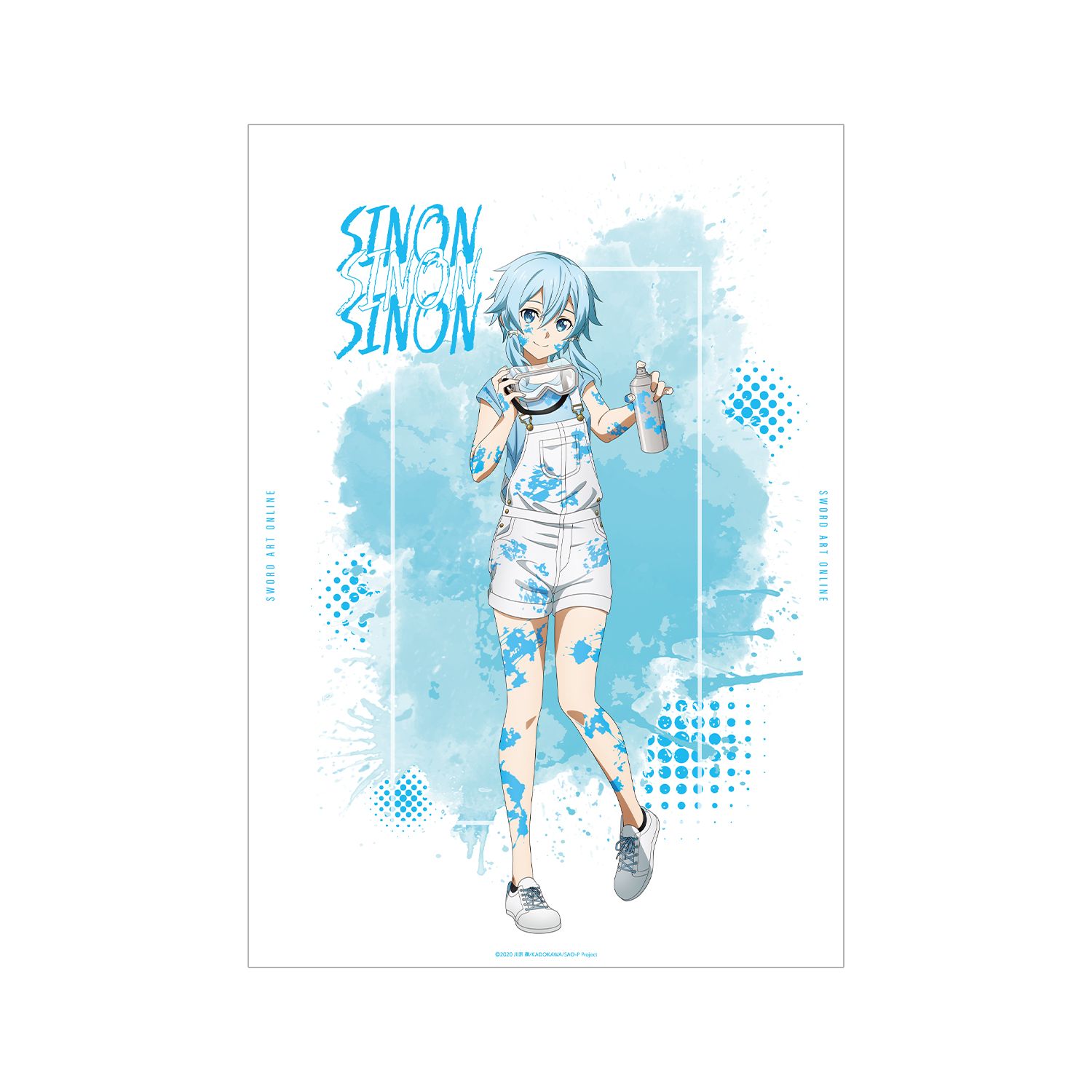 ソードアート・オンライン 描き下ろし シノン ペイントスタイルver. A3マット加工ポスター - AniSmile