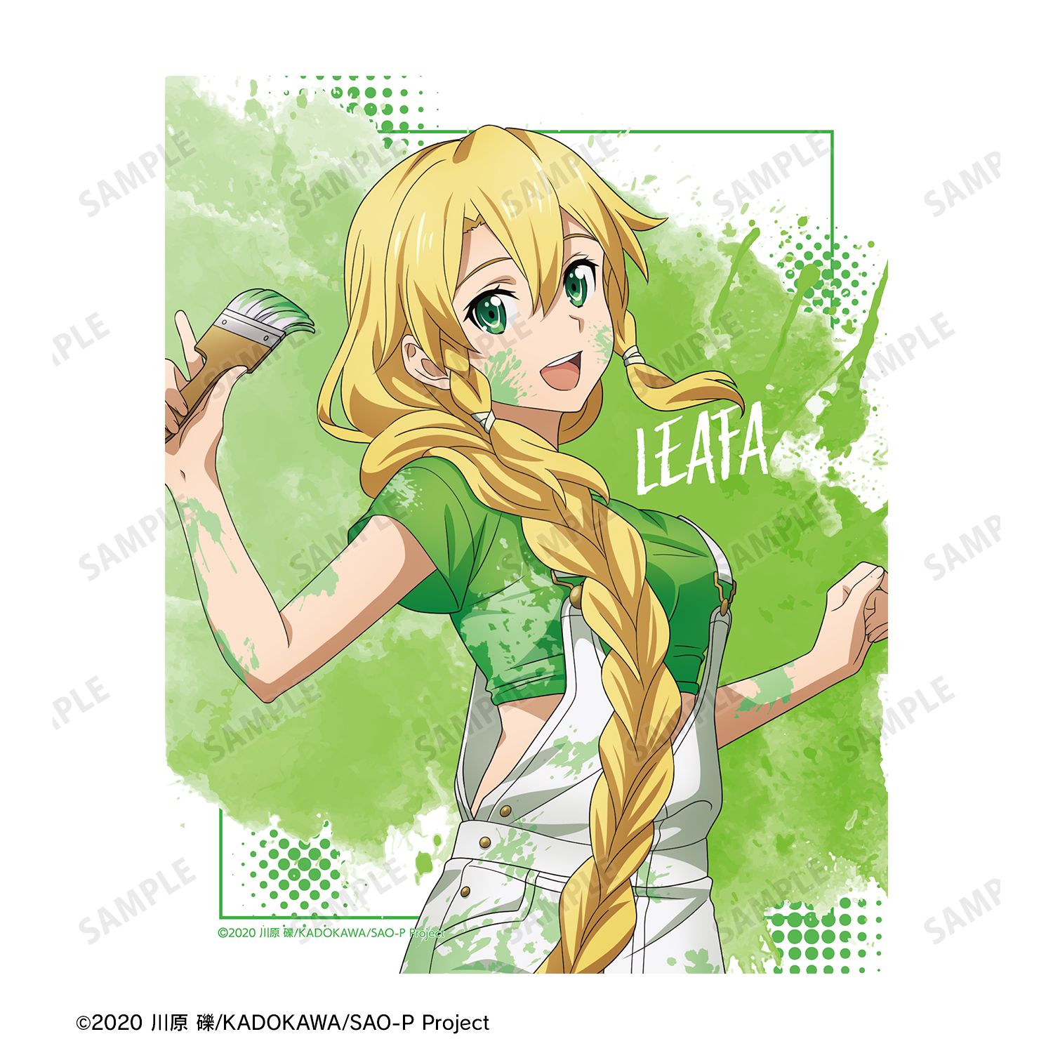 ソードアート・オンライン 描き下ろし リーファ ペイントスタイルver. キャンバスボード 画像 3 | AniSmile