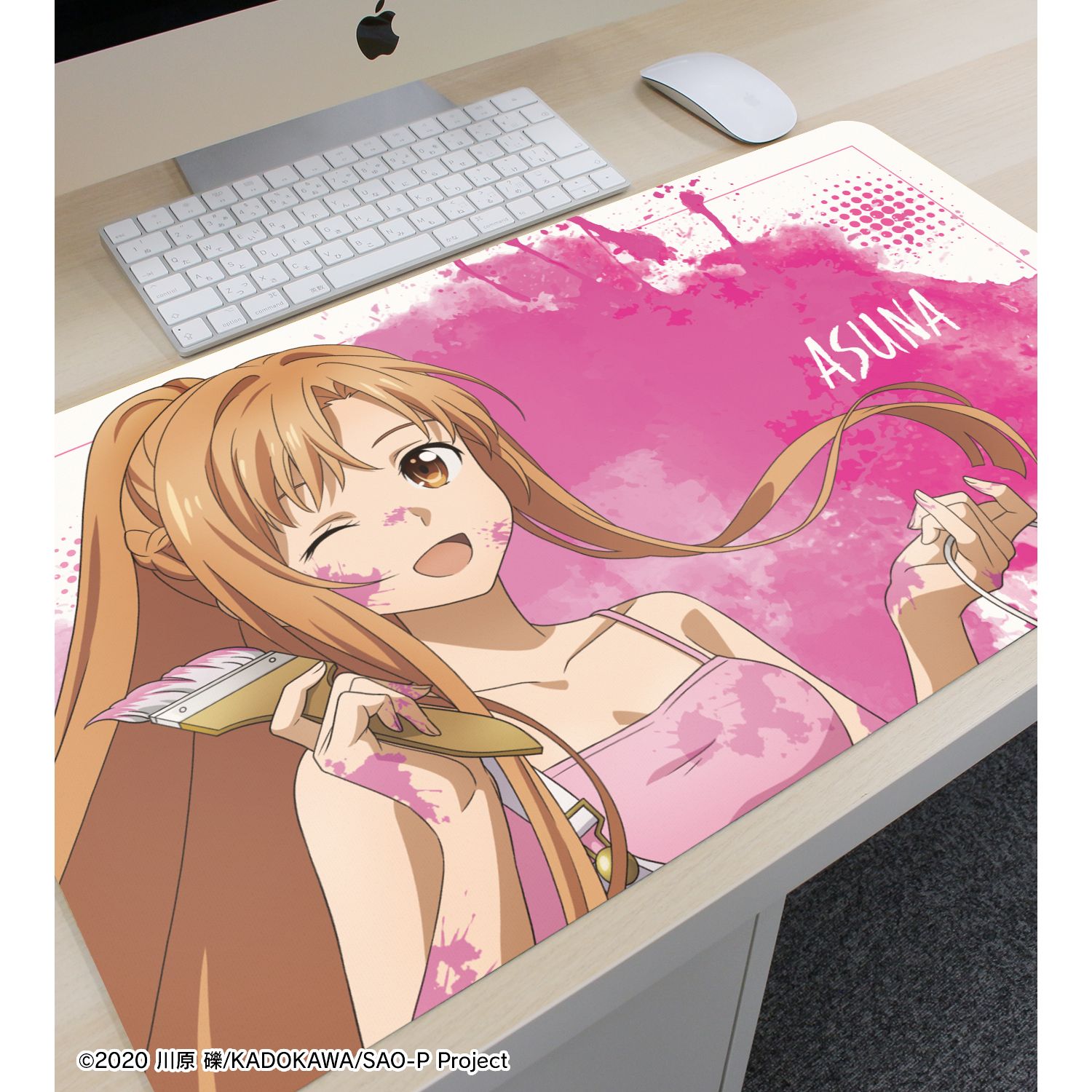 ソードアート・オンライン 描き下ろし アスナ ペイントスタイルver. マルチデスクマット 画像 3 | AniSmile