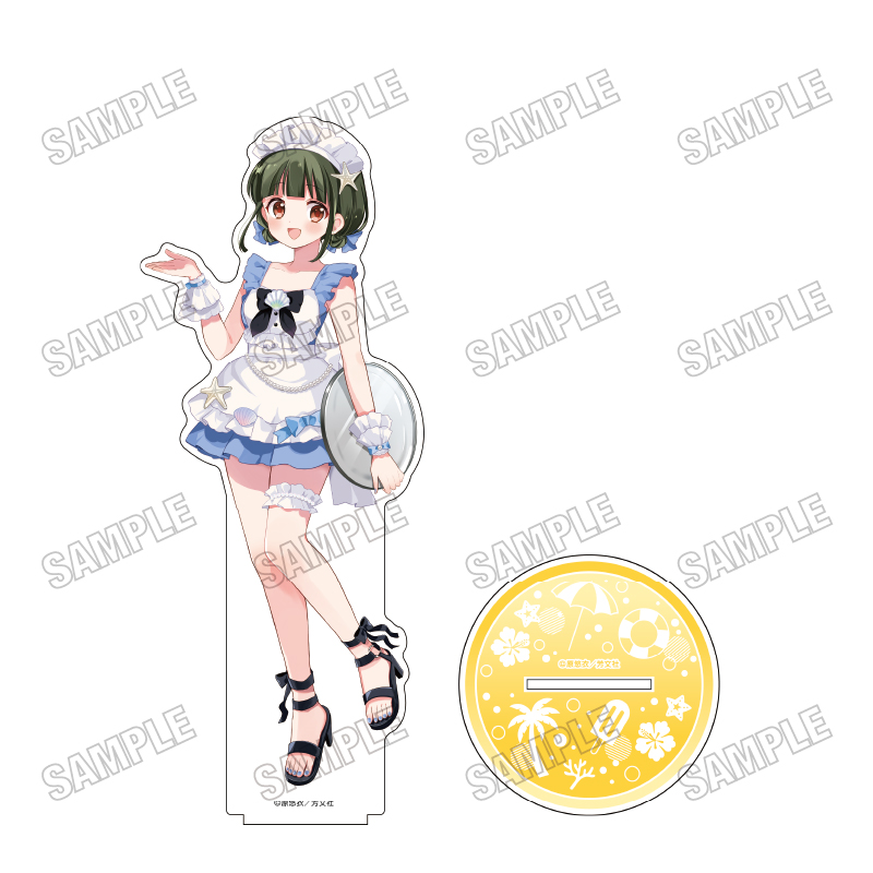 きんいろモザイク 描き下ろしBIGアクリルスタンドLL【海の家ver.】①大宮 忍 - AniSmile