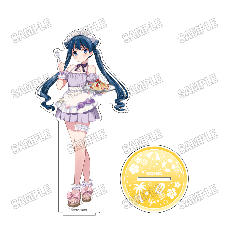 きんいろモザイク 描き下ろしBIGアクリルスタンドLL【海の家ver.】③小路 綾 - AniSmile